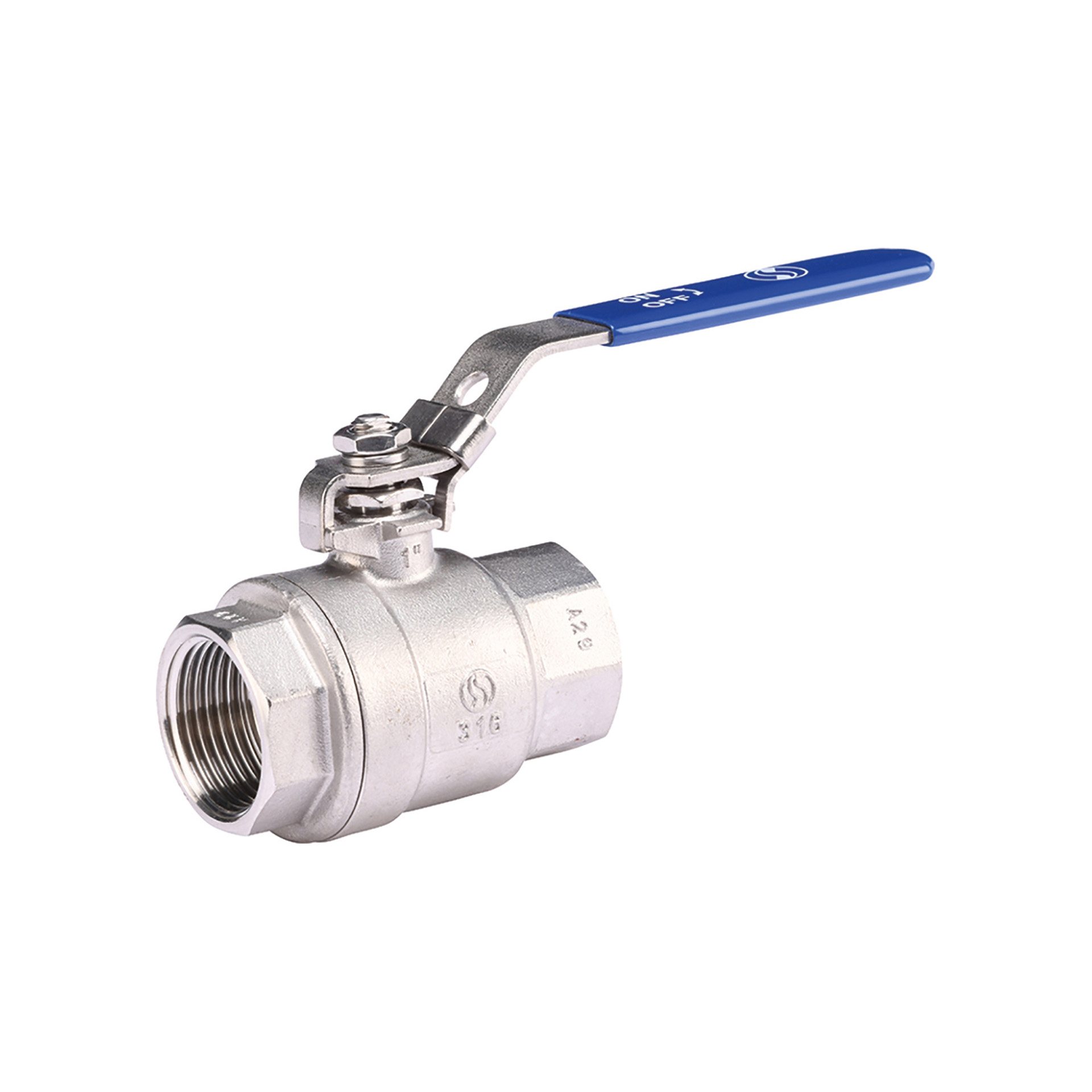 I7013400-BOLKRANEN RVS BLAUWE HENDEL I701 3/4