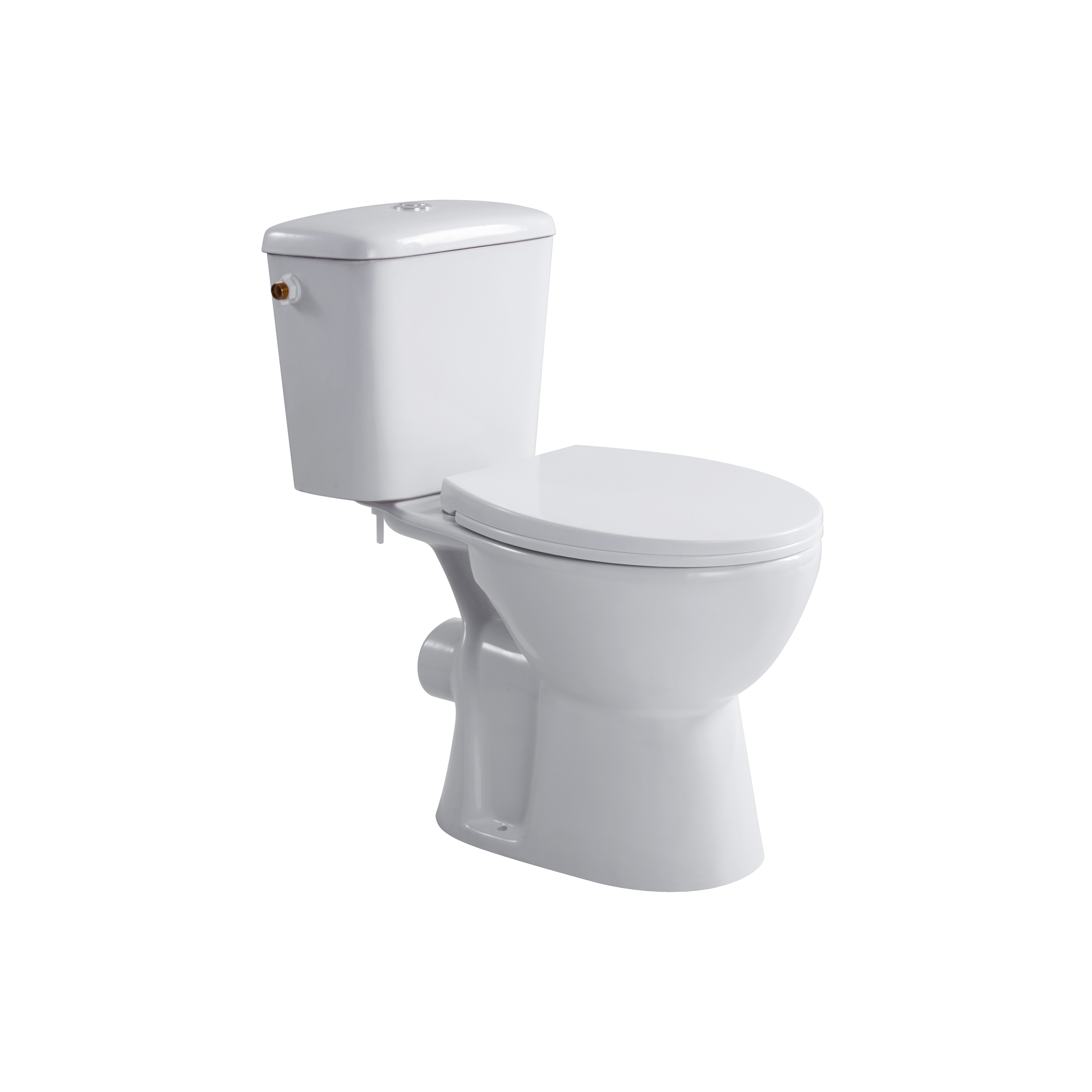 ALONI PRO DUOBLOC – FLOOR-STANDING TOILET – RIMLESS – P-TRAP – WALL OUTLET – WITH CISTERN – WITH FLUSHING MECHANISM – DUAL FLUSH 4/6L – WITH SEAT – SOFTCLOSE – QUICK RELEASE – 39X73X67 CM – GLOSSY WHITE