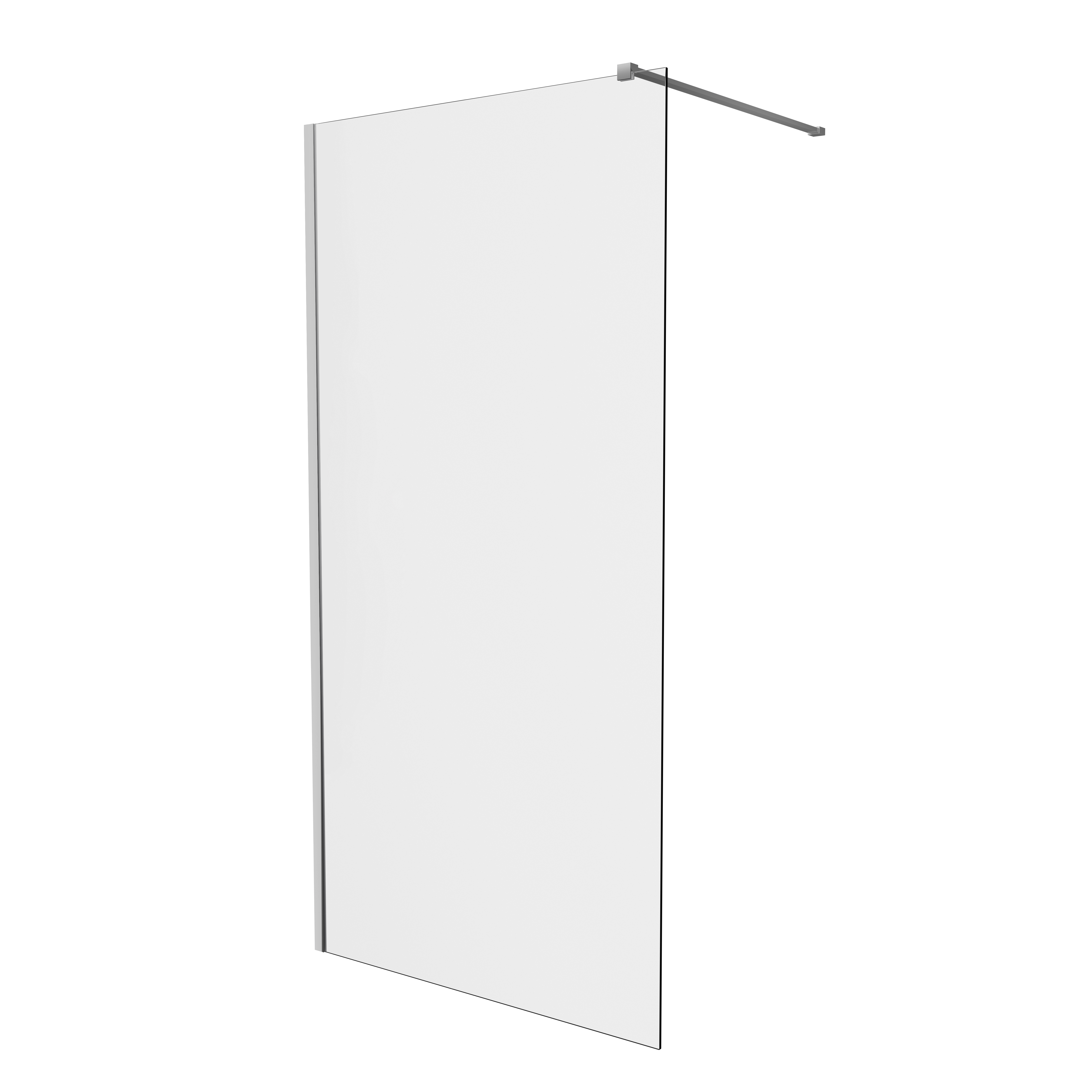 ALONI ECO INLOOPDOUCHE - 1000 X 2000MM - CHROOM - HELDER GLAS