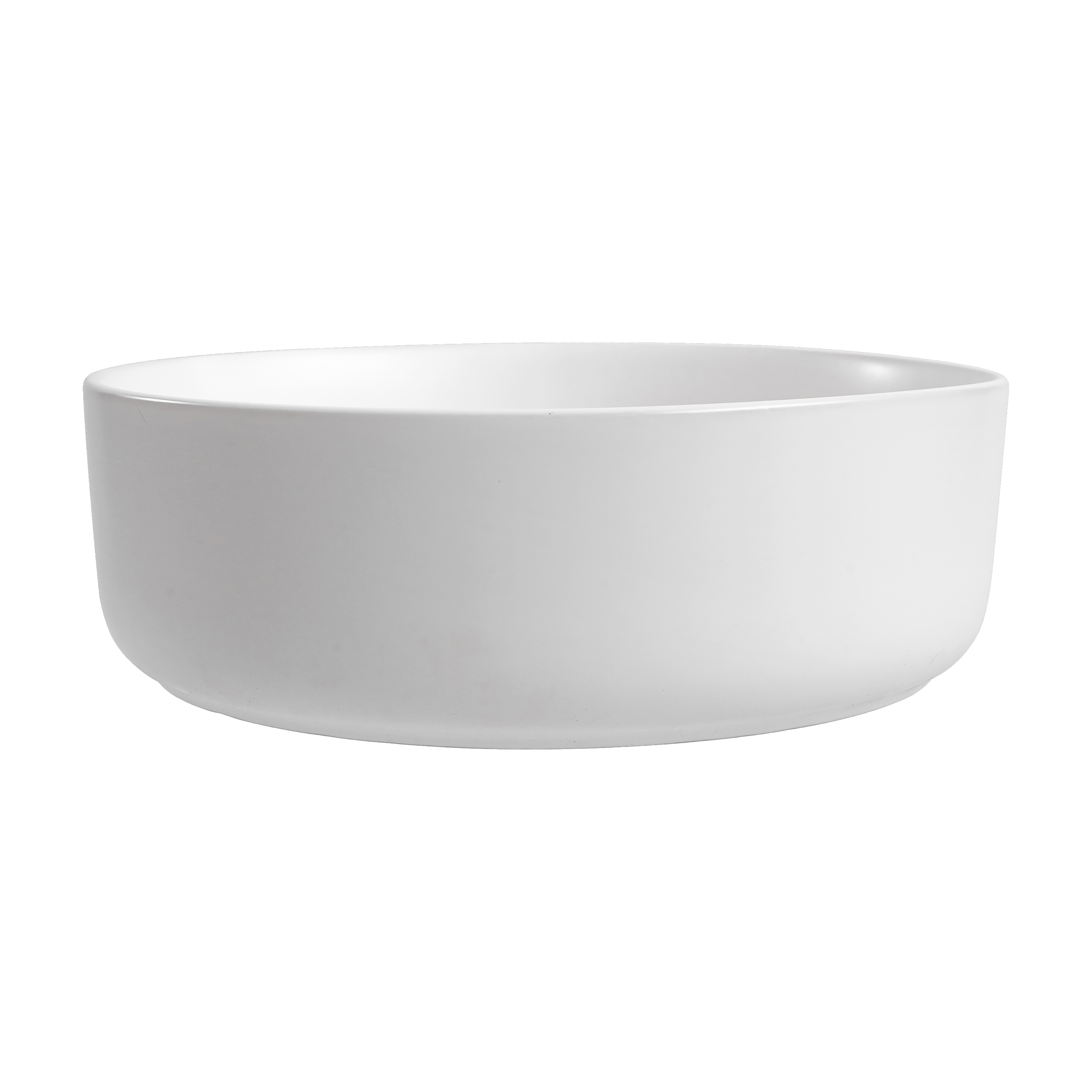 ALONI FIRA WASHBASIN – COUNTERTOP – WITHOUT OVERFLOW – WITHOUT TAP HOLE – WITH CLICK-CLACK WASTE – CERAMIC – 36X12.5X36 CM – MATT WHITE