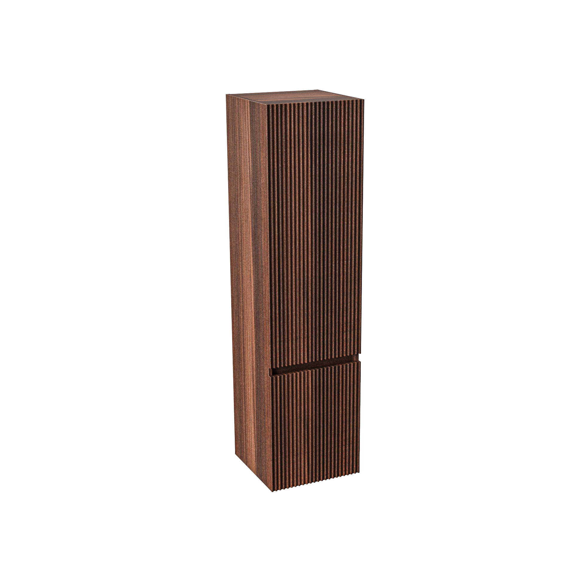 ALONI ELA KOLOMKAST - 2 DEUREN - GREEPLOOS - SOFT CLOSE - OMKEERBAAR - 35X135X35 CM - WENGE
