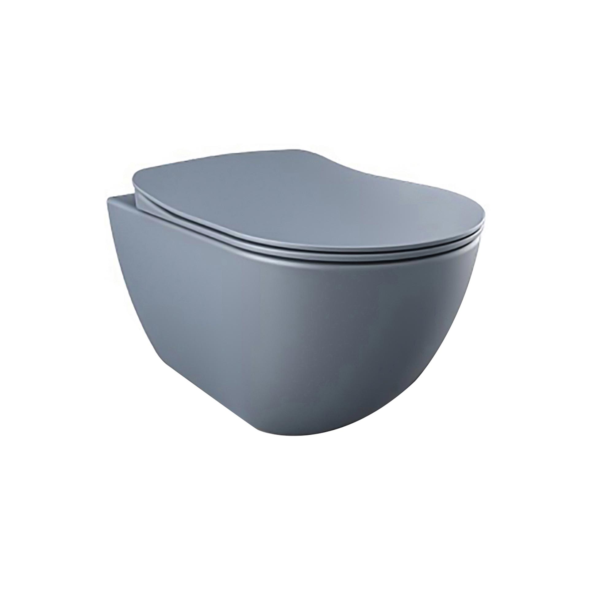 CREAVIT FREE HANGTOILET  - RANDLOOS - ZONDER ZITTING - MAT BASALT