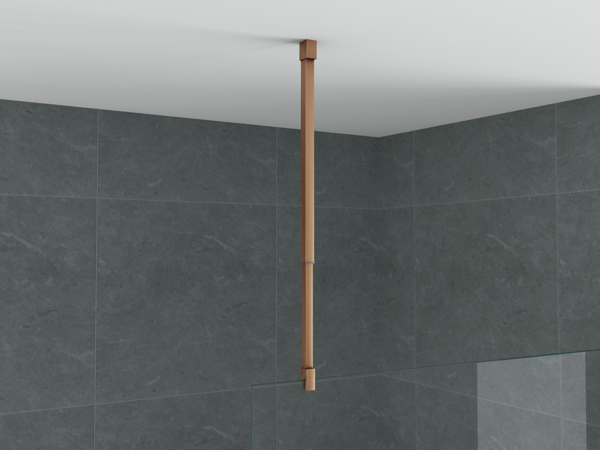 ALONI CEILING SUPPORT - ADJUSTABLE - 43-80 CM - BRUSHED COPPER