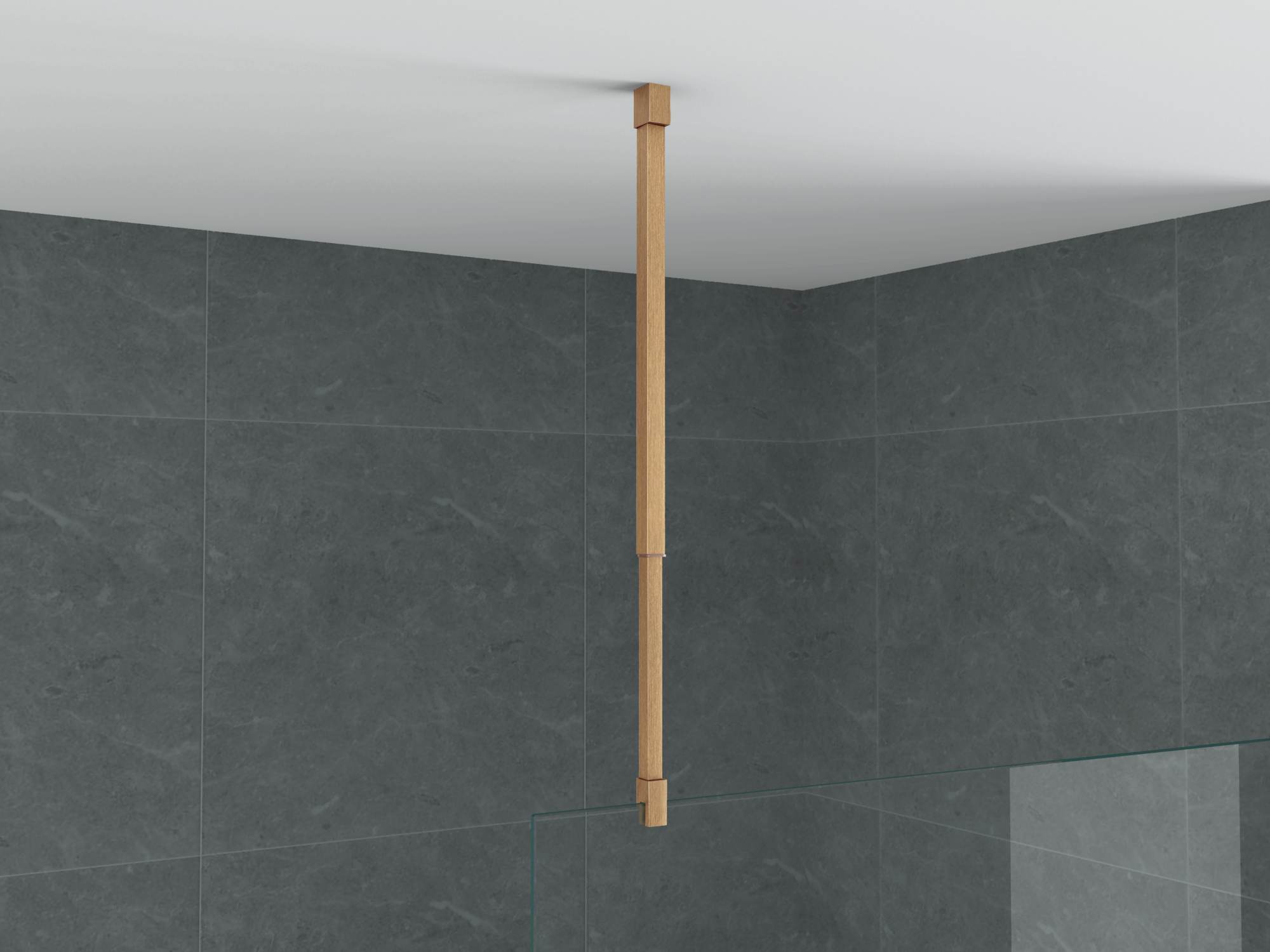 ALONI CEILING SUPPORT - ADJUSTABLE - 43-80 CM - BROWN BRONZE
