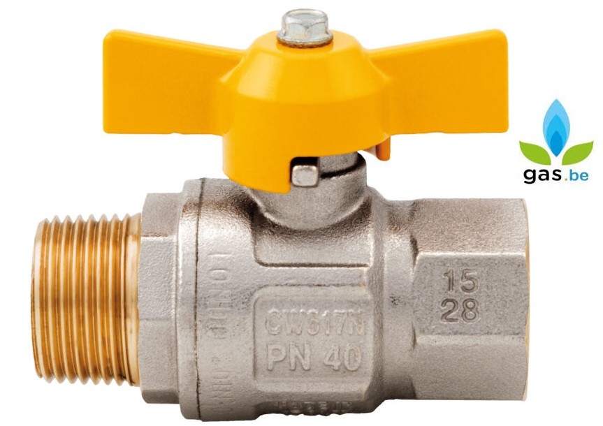 GAS VALVE BUTTERFLY M-F