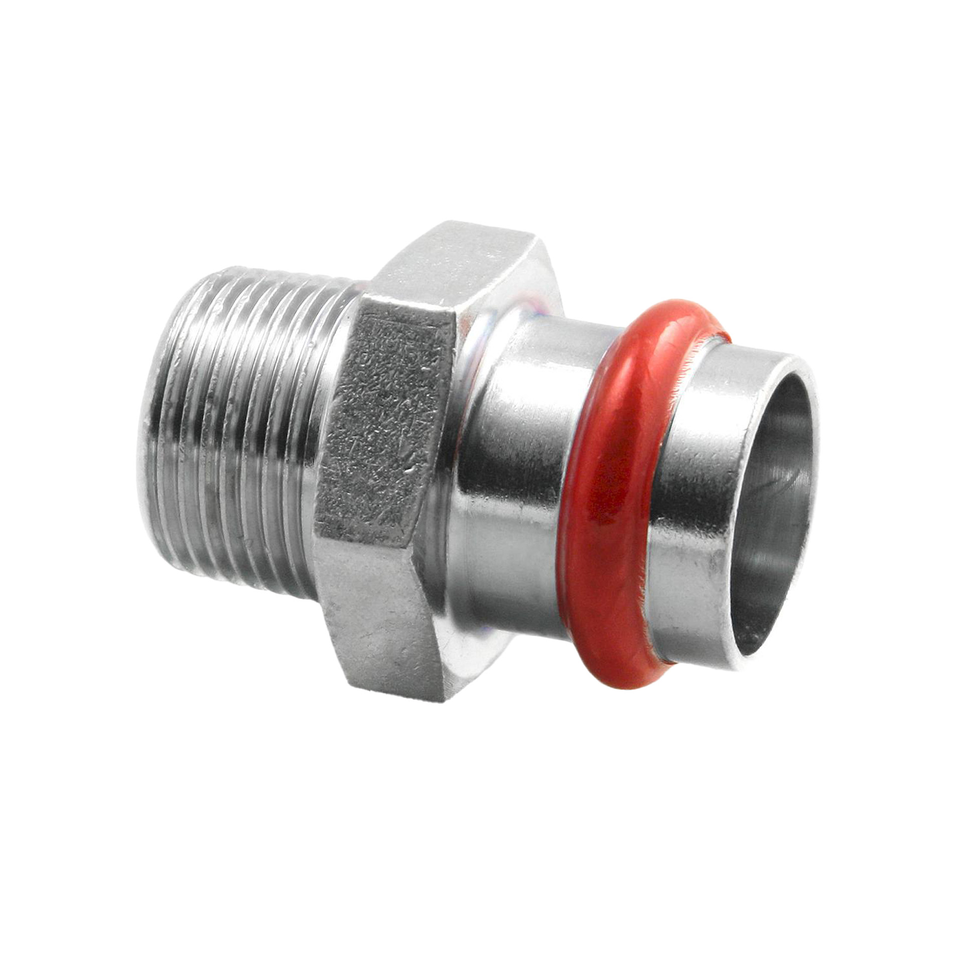 PRESS ACIER 'V'GALVANISÉ RACCORD DROIT  M 1/2X22 C81PEVILBP