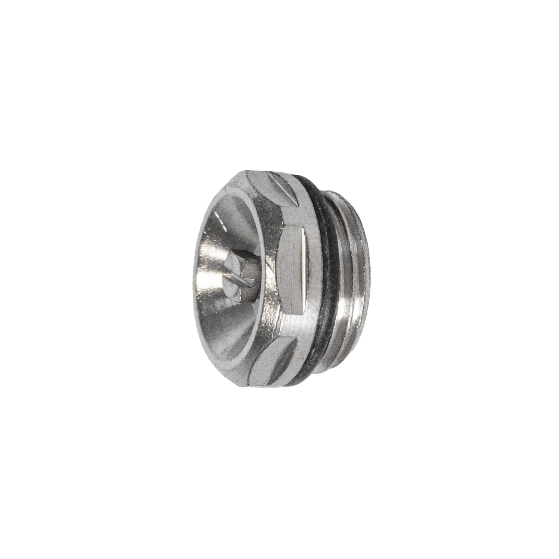 437B1200-RADIATORSTOP MET VERCHROOMDE ONTLUCHTER 437B 1/2