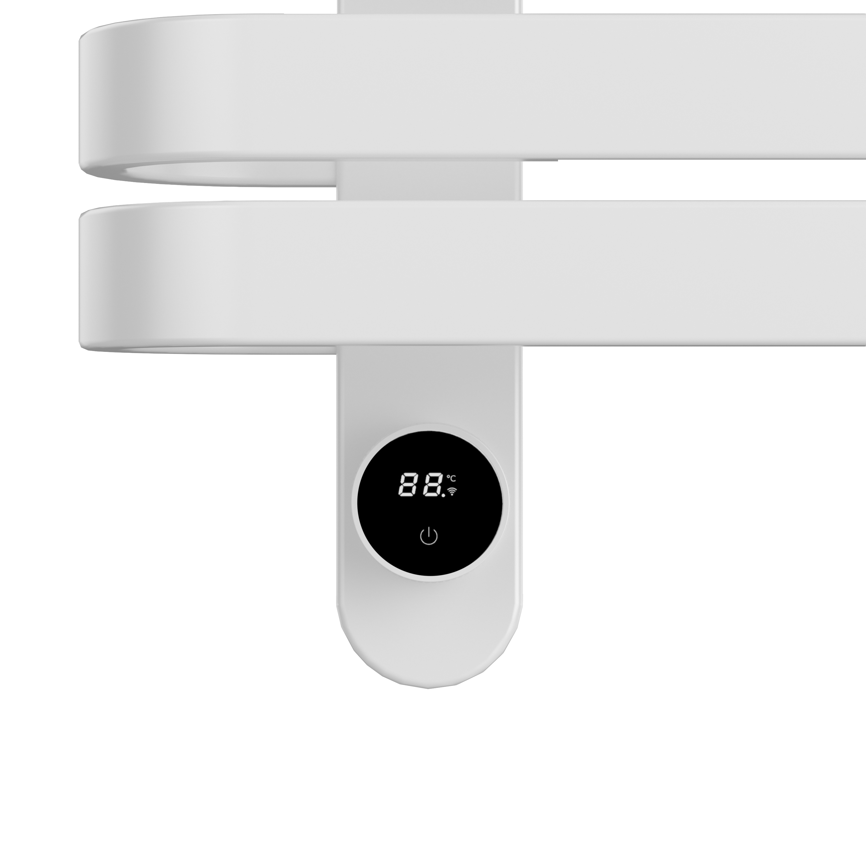 BELRAD ELEKTRISCHE HANDDOEKDROGER - DESIGN - SMART WIFI - AANSLUITING LINKS - 225W - 900X500 MM - GLANZEND WIT
