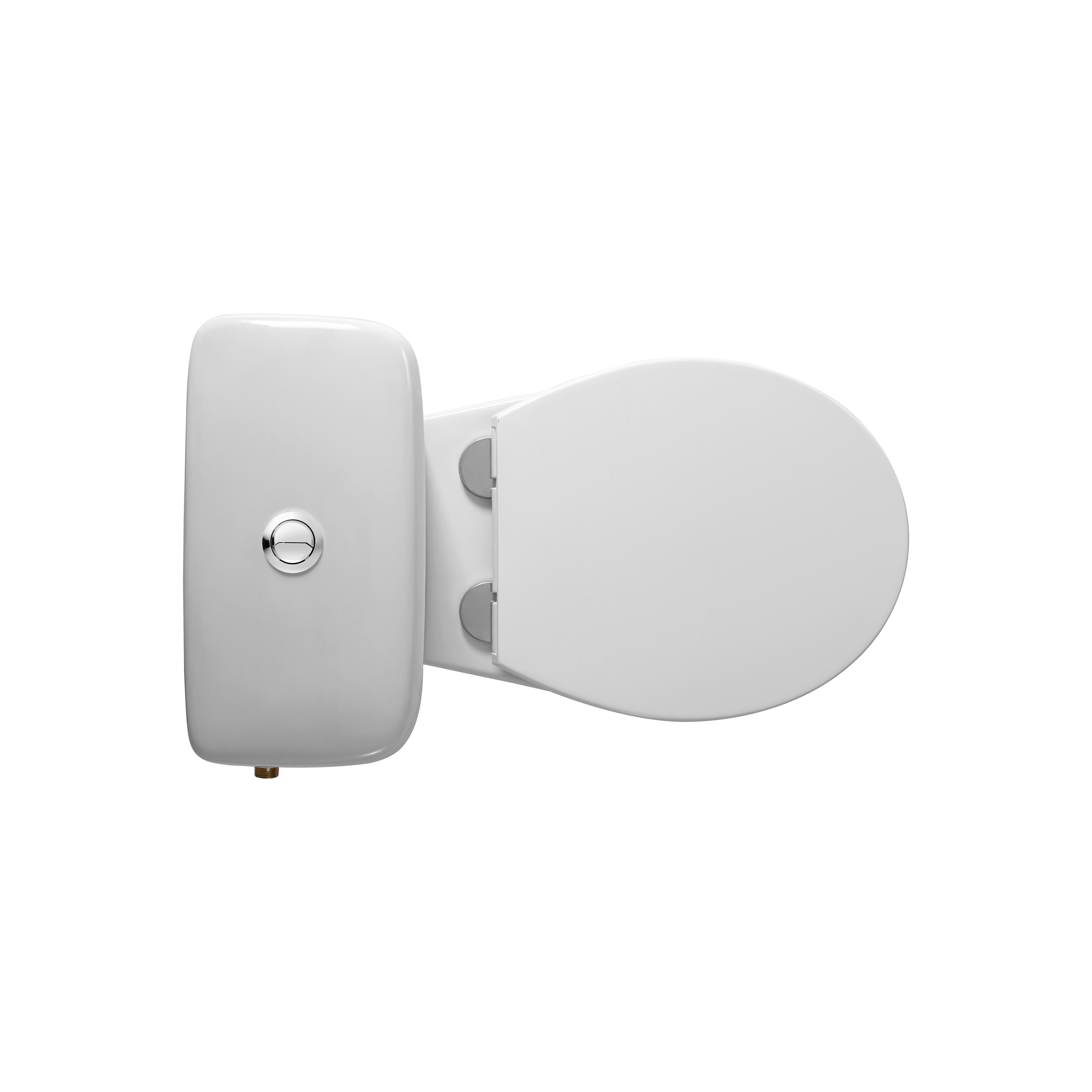 ALONI PRO DUOBLOC – FLOOR-STANDING TOILET – RIMLESS – P-TRAP – WALL OUTLET – WITH CISTERN – WITH FLUSHING MECHANISM – DUAL FLUSH 4/6L – WITH SEAT – SOFTCLOSE – QUICK RELEASE – 39X73X67 CM – GLOSSY WHITE