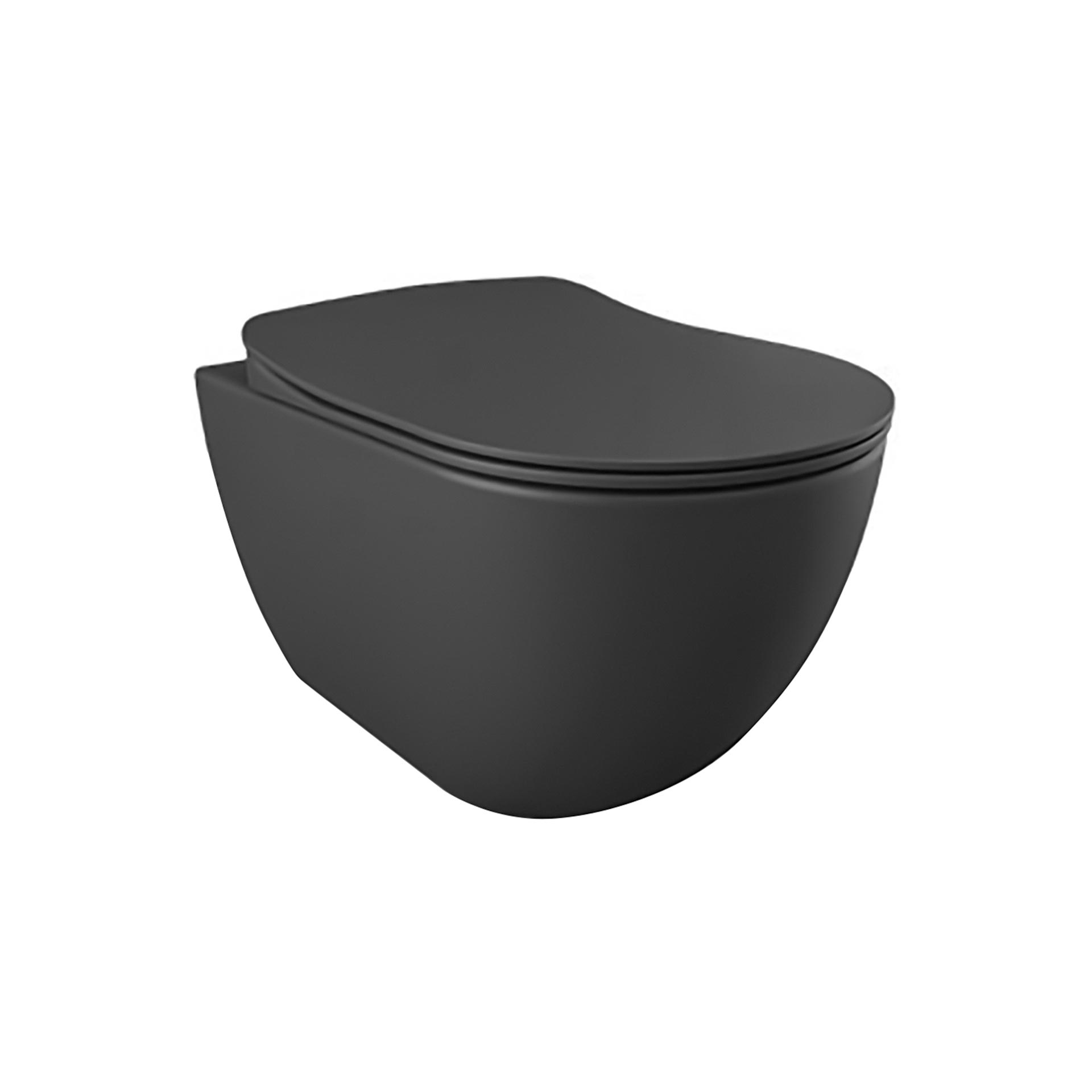 CREAVIT FREE HANGTOILET  - RANDLOOS - ZONDER ZITTING - MAT ANTRACIET