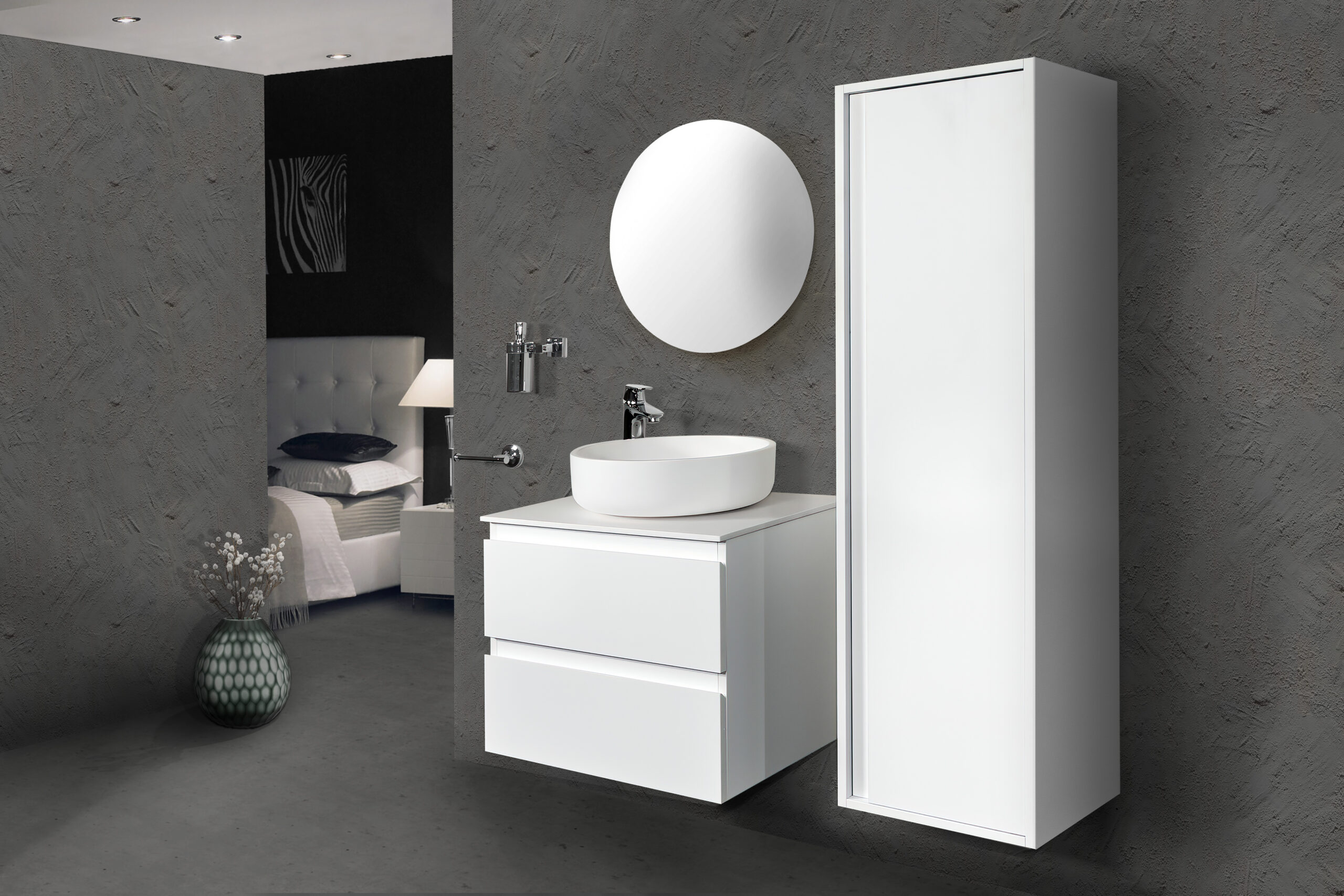 ALONI SALLY ONDERKAST (60CM) - WIT GLOSSY