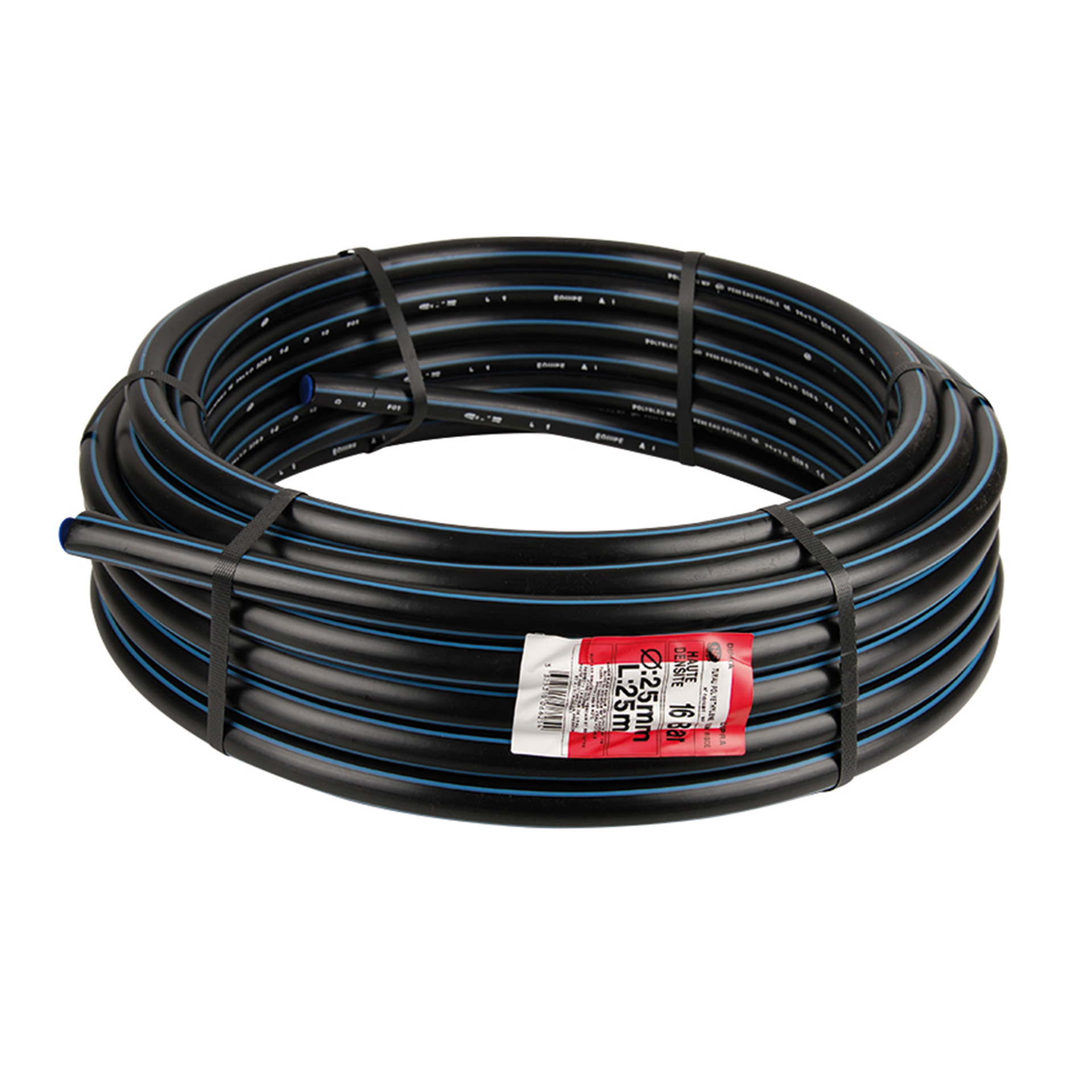 SLANG VOOR DRINKWATER - PE - 12,5 BAR - DIAMETER 25MM - 50M - ZWART