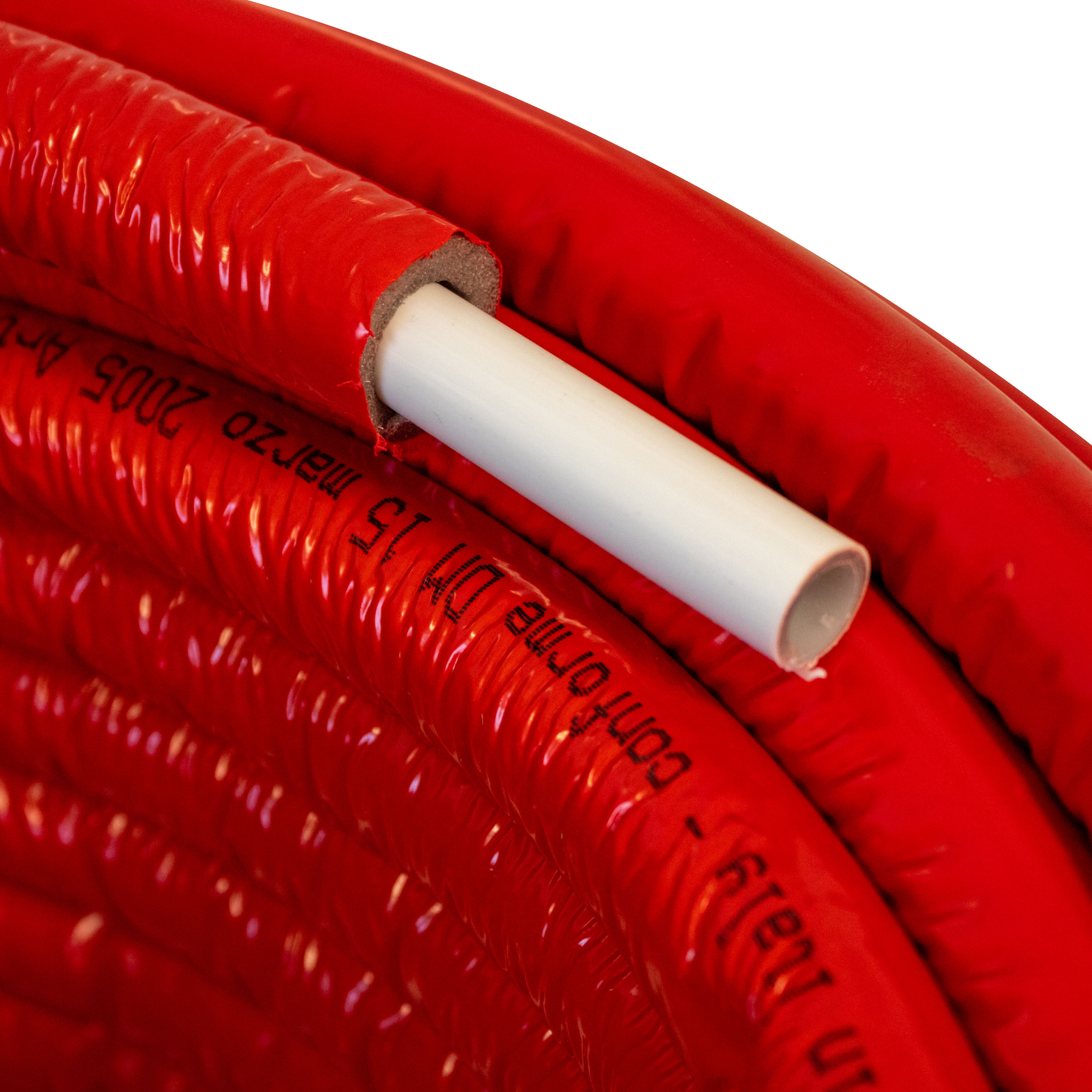 MEERLAGENBUIS PERT-AL-PERT MET ISOLATIE 6MM PU – 16X2 – 50M - ROOD