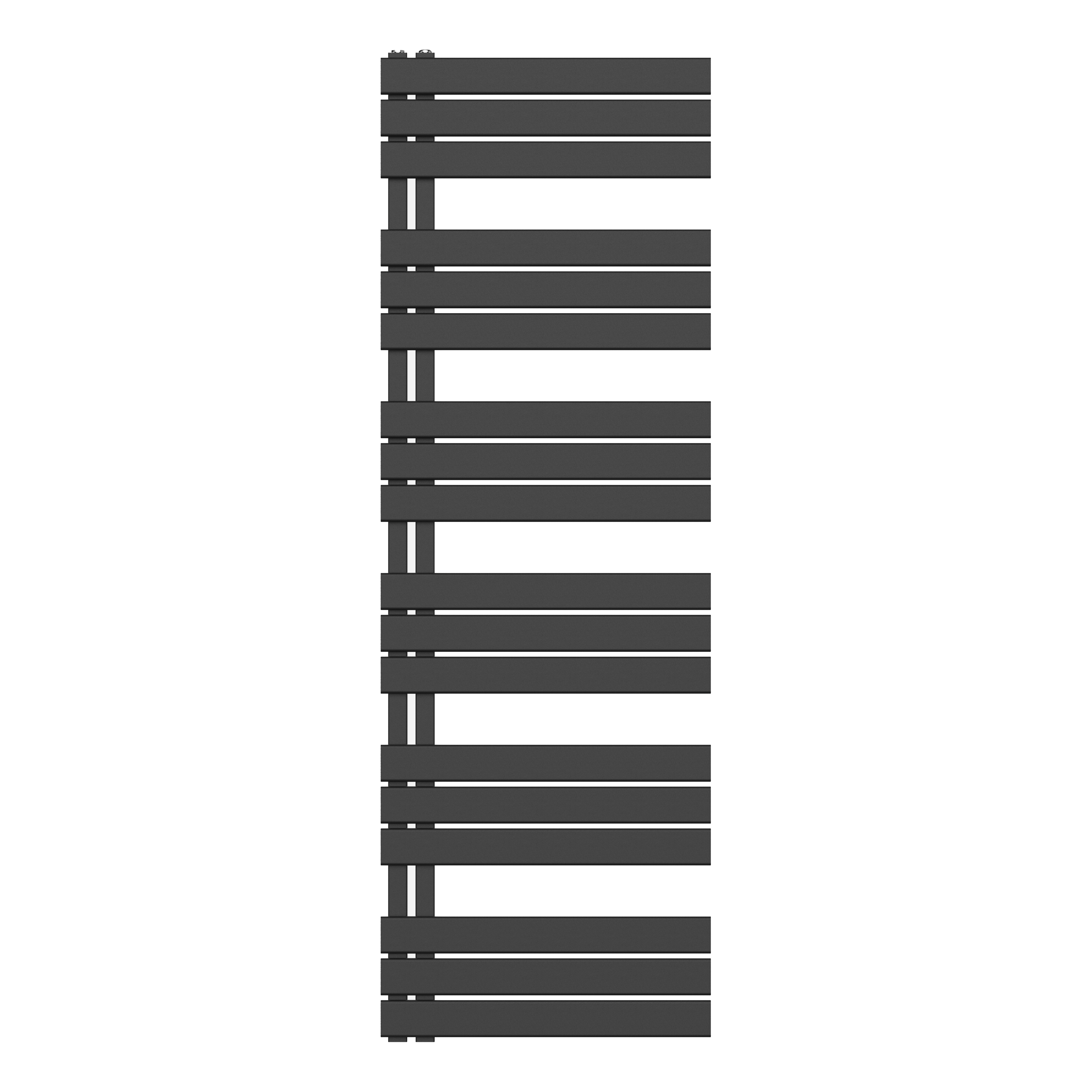HANDDOEKRADIATOR LINKS AANSLUITING/COMB- ZWART 1800X600-1021W