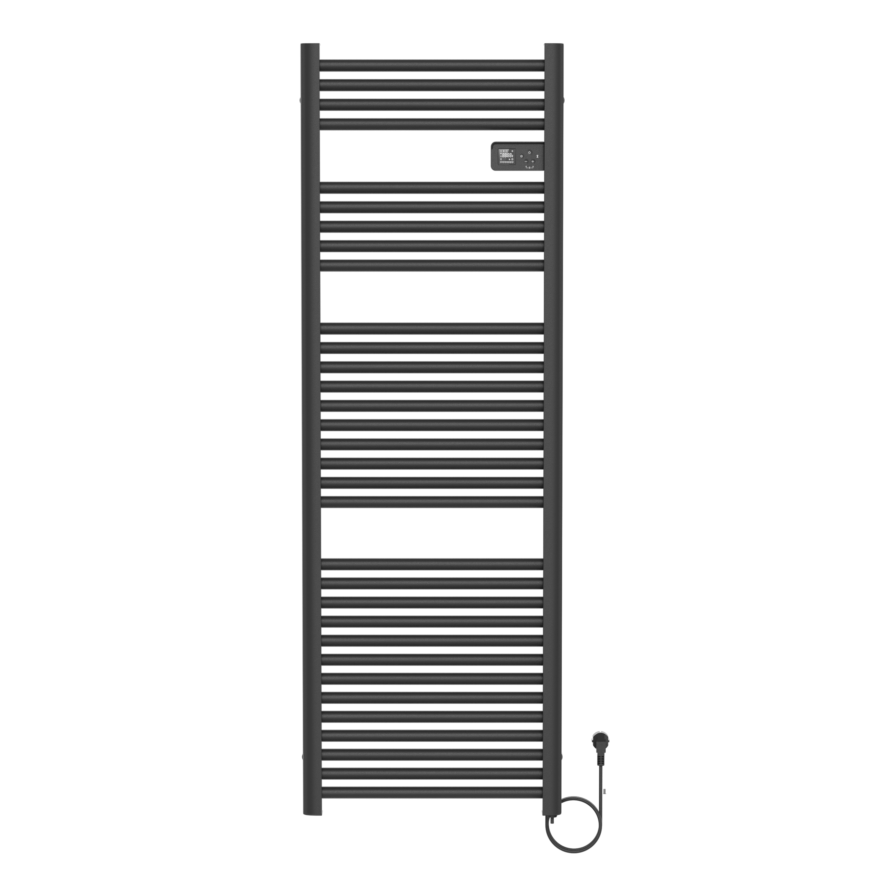 BELRAD ELEKTRISCHE HANDDOEKDROGER - MET DIGITALE PROGRAMEERBARE THERMOSTAAT - SMART WIFI - 850W - 1600X540X133 MM - MAT ZWART