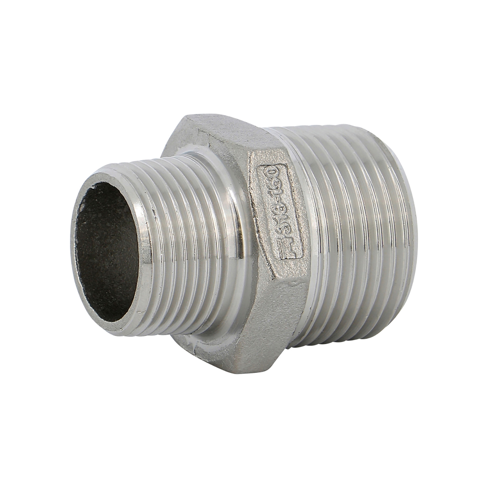 I2453814-NIPPLE RVS I245 3/8X1/4