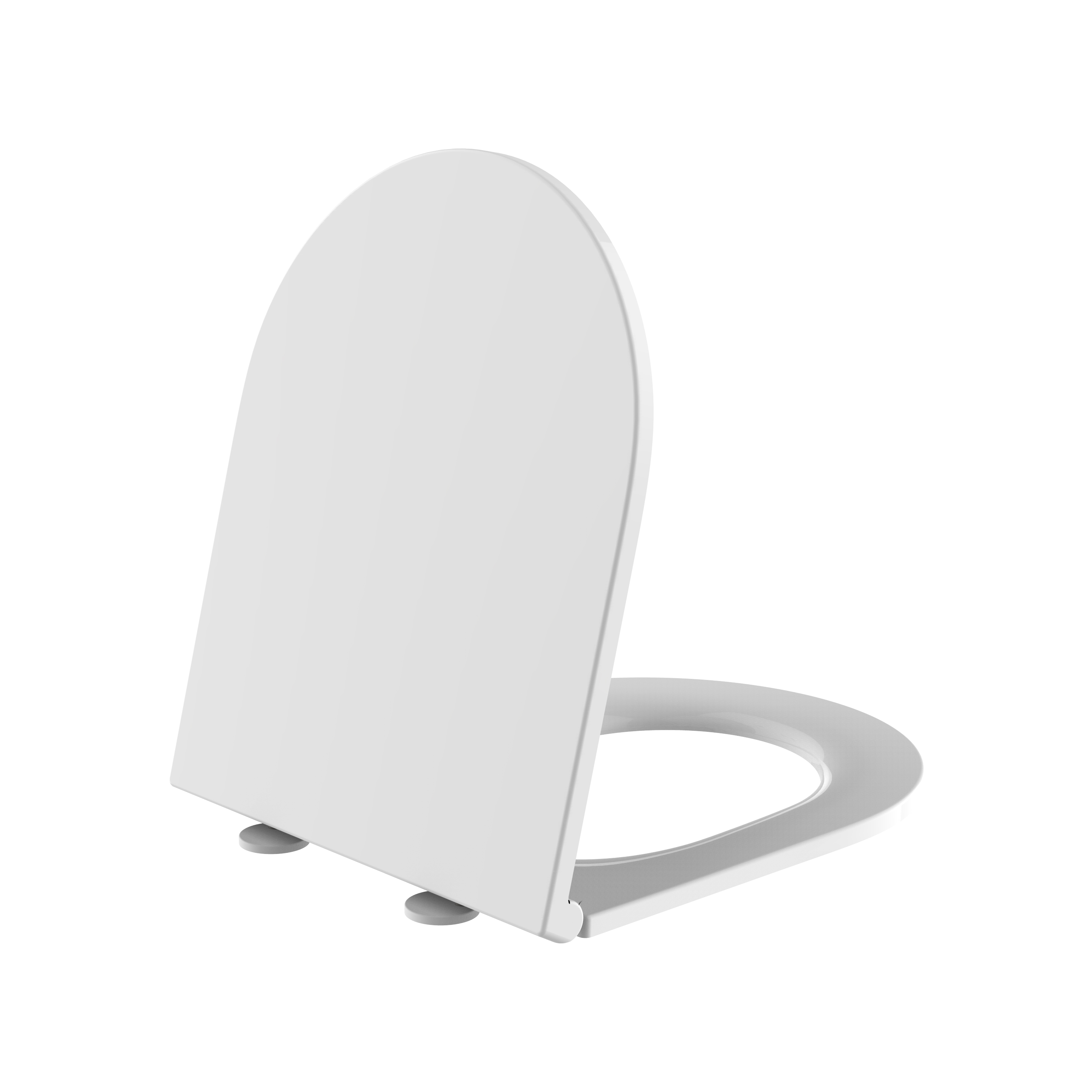 ALONI PREMIUM WC-ZITTING - SLIM DESIGN  - SOFT CLOSE - QUICK RELEASE - TOPFIX - DUROPLAST - RVS SCHARNIEREN - GLANZEND WIT