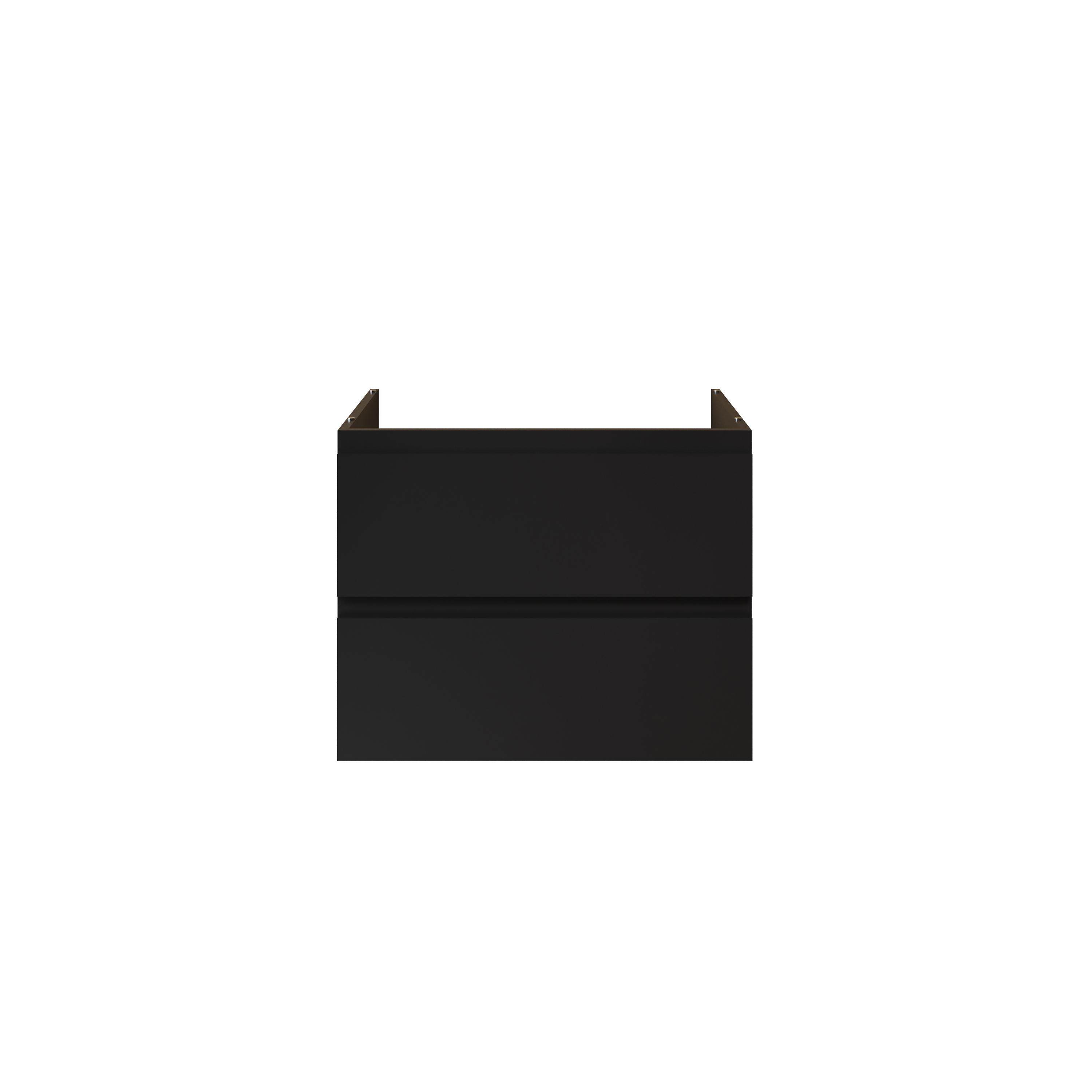 ALONI SALLY XL WASTAFELONDERKAST - 2 LADES - SOFTCLOSE - GREEPLOOS - 76X60X45,3 CM - MAT ZWART