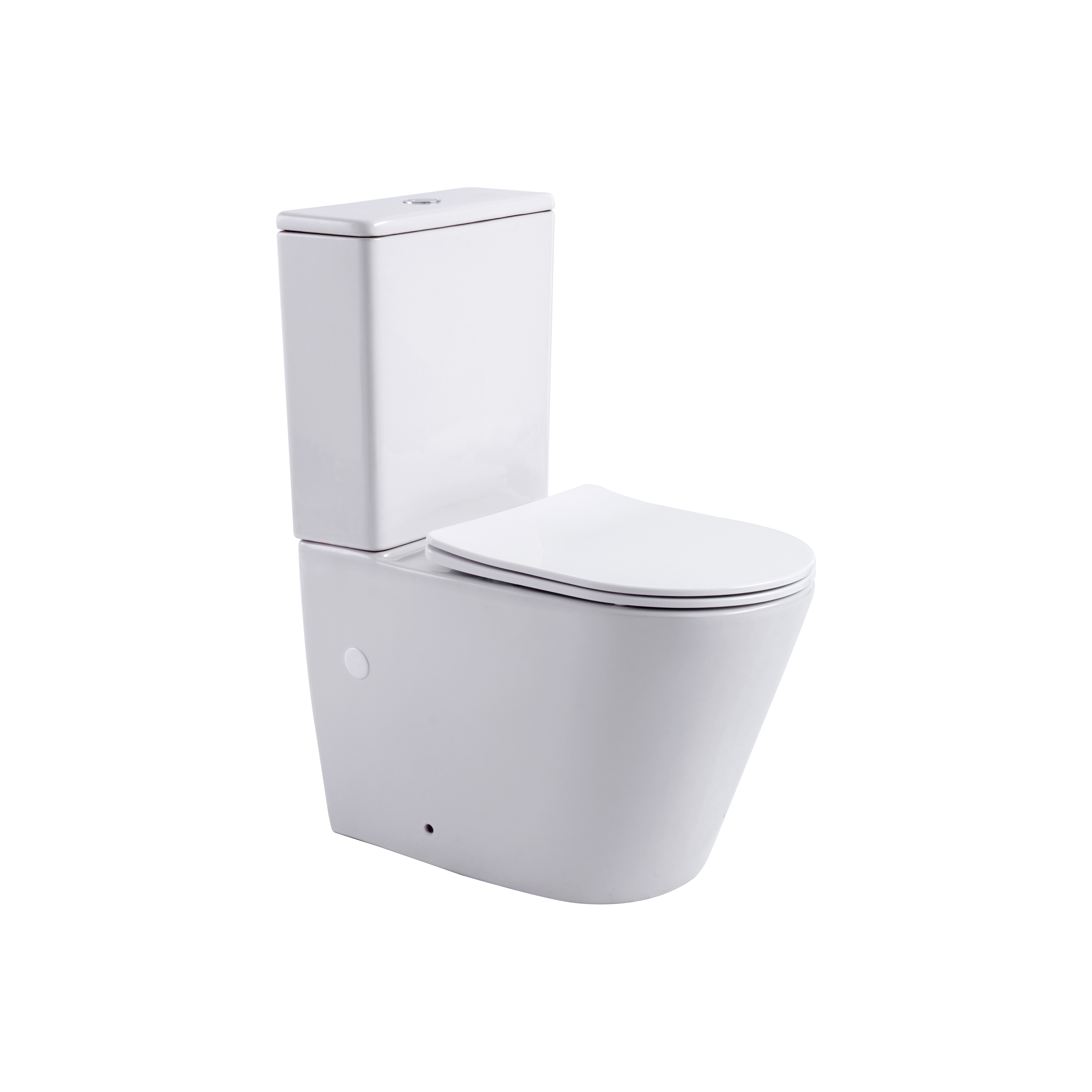 ALONI PRO3027 DUOBLOK - STAAND TOILET - MET RESERVOIR - MET SPOELMECHANISME - DUBBELE SPOELING 4/6L - MET ZITTING - SOFTCLOSE - 38,5X81,5X63 CM - GLANZEND WIT