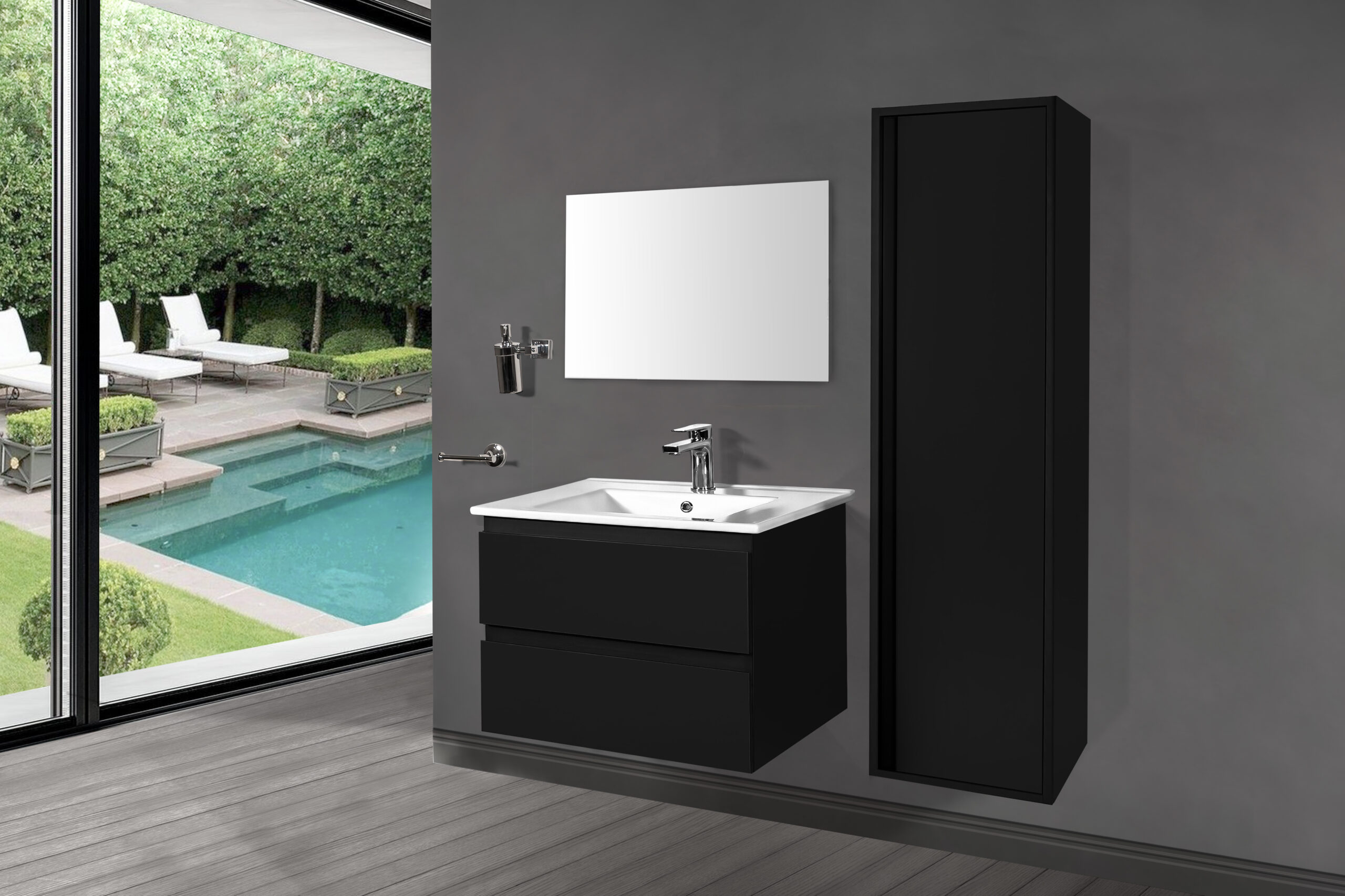 ALONI SALLY BASE CABINET (100CM) - MATT BLACK