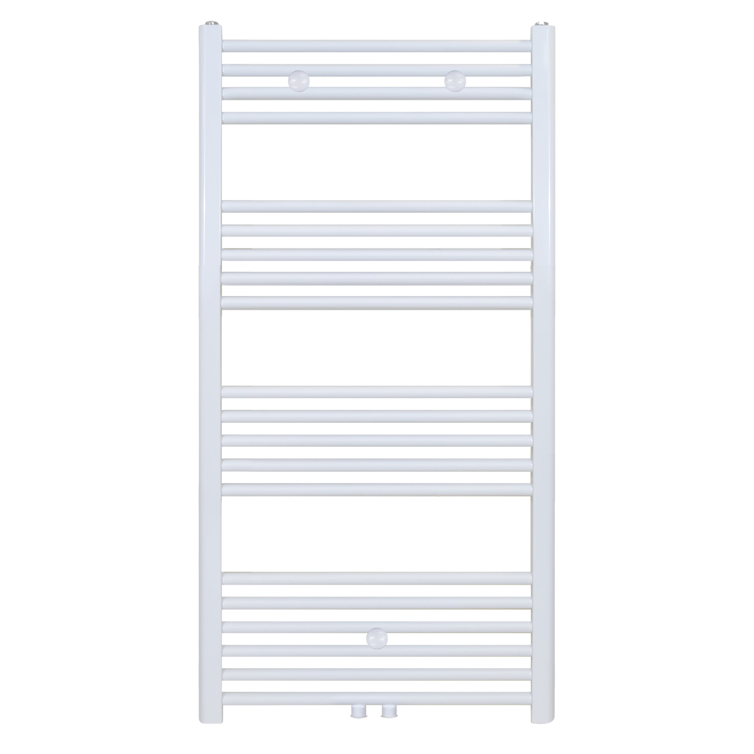 BELRAD HANDDOEKDROGER - LINKS-RECHTS/MIDDENAANSLUITING - 414 WATT - 1200X600CM - MAT WIT