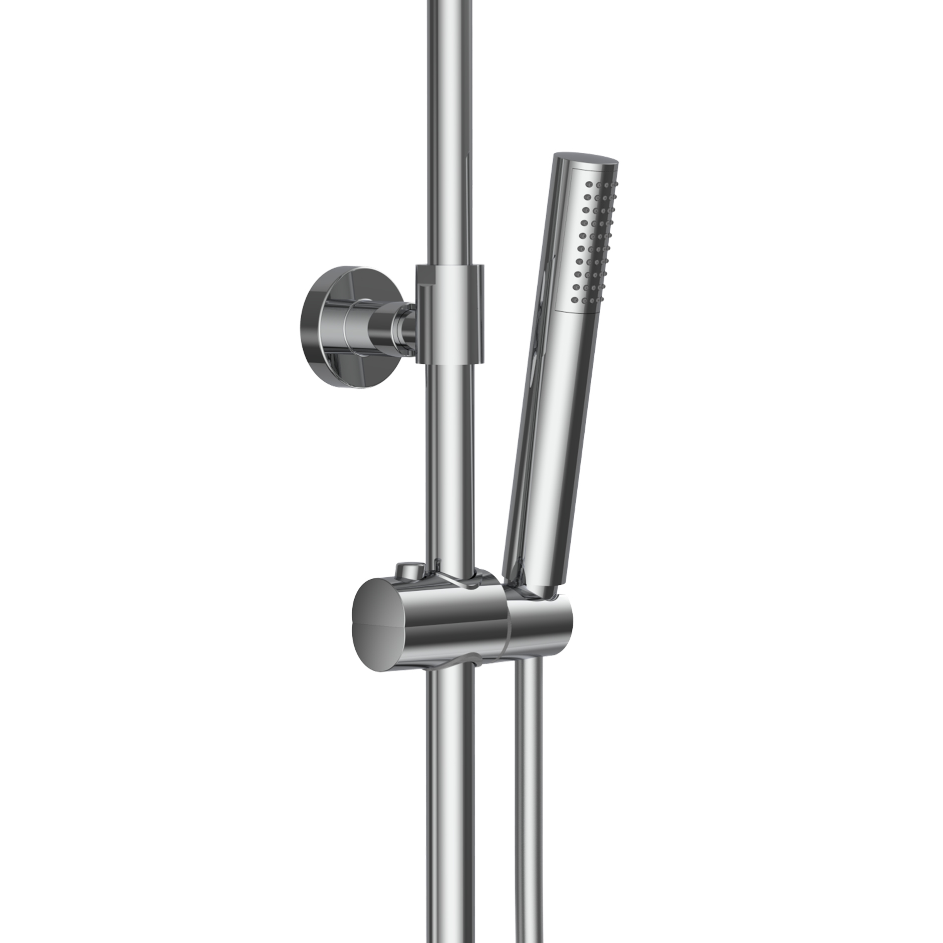ALONI OPTIMA RONDO REGENDOUCHESET - THERMOSTATISCH - OPBOUW - COOL TOUCH - BELGAQUA - CHROOM
