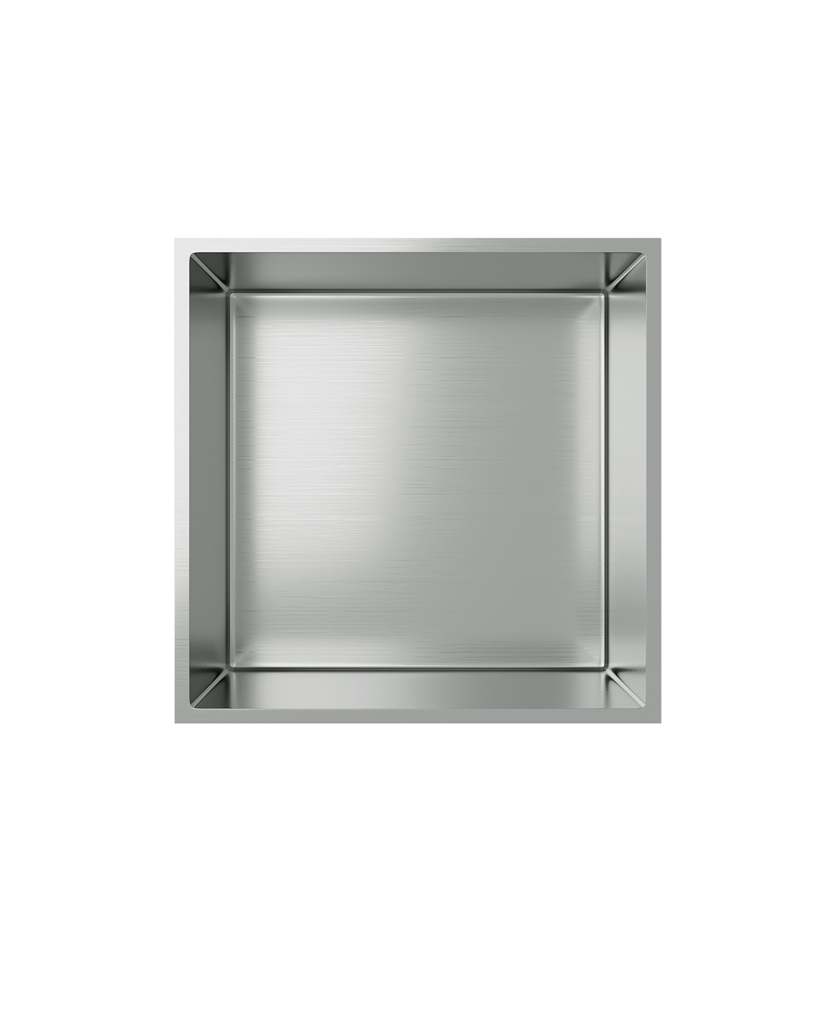 ALONI INBOUWNIS (300X300X70MM) - GEBORSTELD RVS