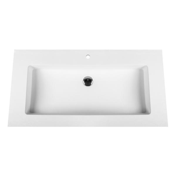 ALONI SOLID SURFACE WASTAFEL (80CM) - WIT