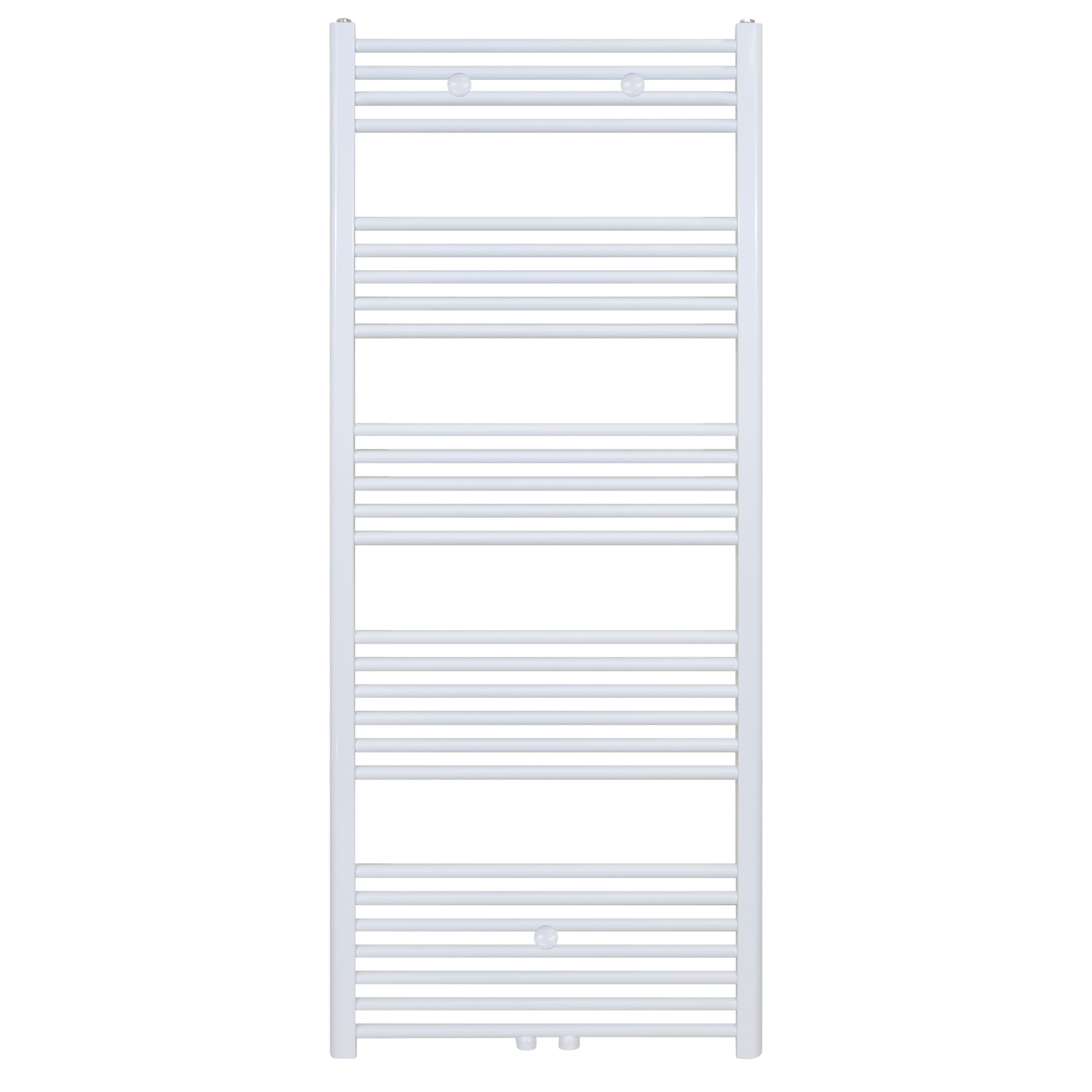 BELRAD HANDDOEKDROGER - LINKS-RECHTS/MIDDENAANSLUITING - 712 WATT - 1600X600CM - GLANZEND WIT