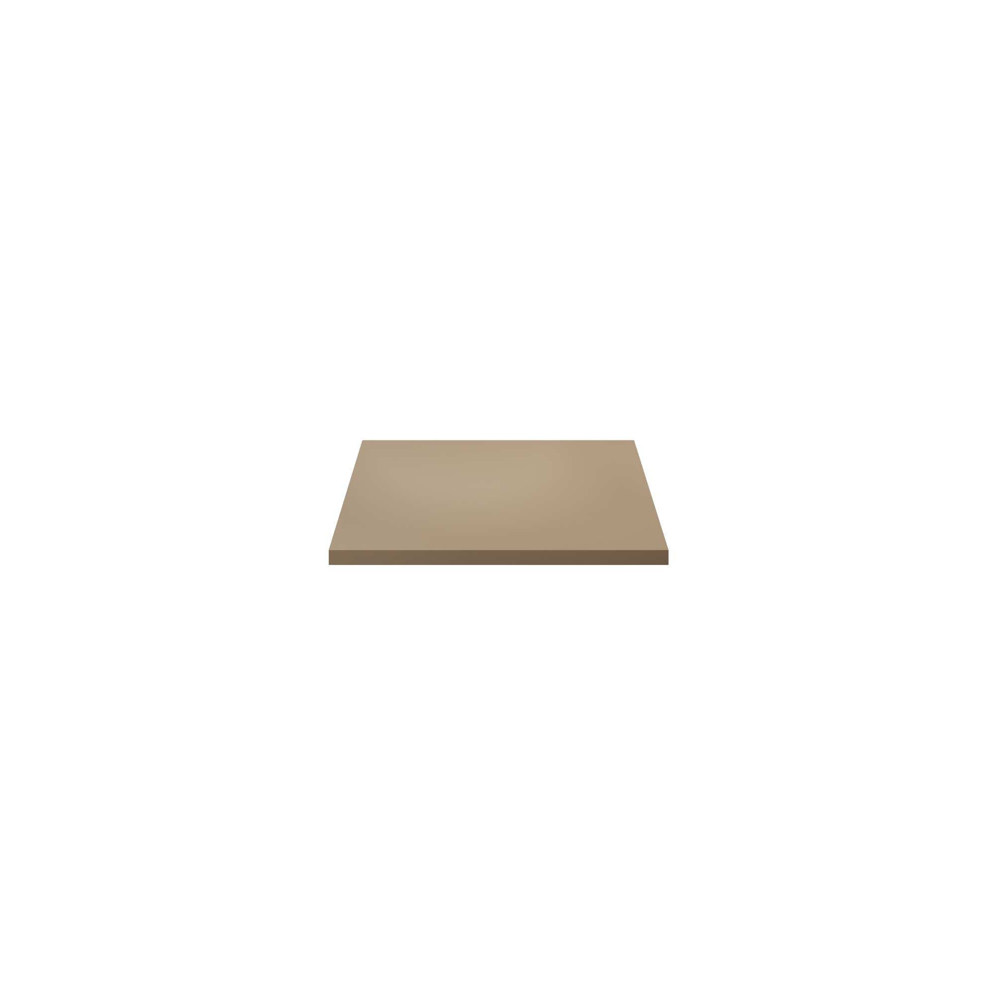 ALONI WASTAFELBLAD - ZONDER KRAAN- EN AFVOERGAT - MDF - 56,4X2,5X45,5 CM - ZAND