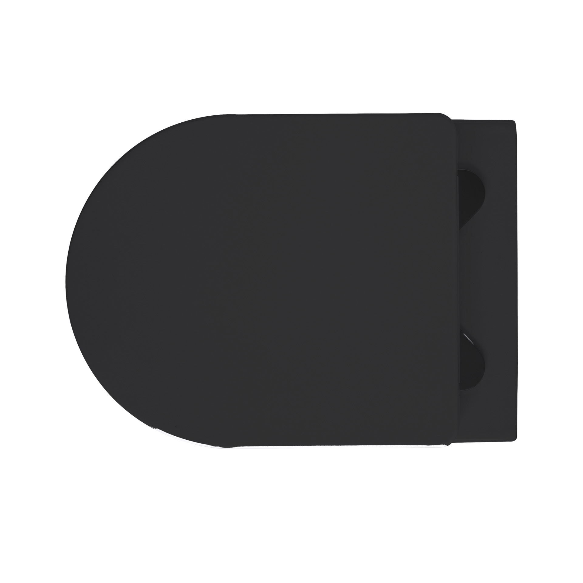 ALONI PRO HANGTOILET - RANDLOOS - MET ZITTING - DUROPLAST - SOFT CLOSE - QUICK RELEASE - COMPACT 49 CM - 36X25X49 CM - MAT ZWART