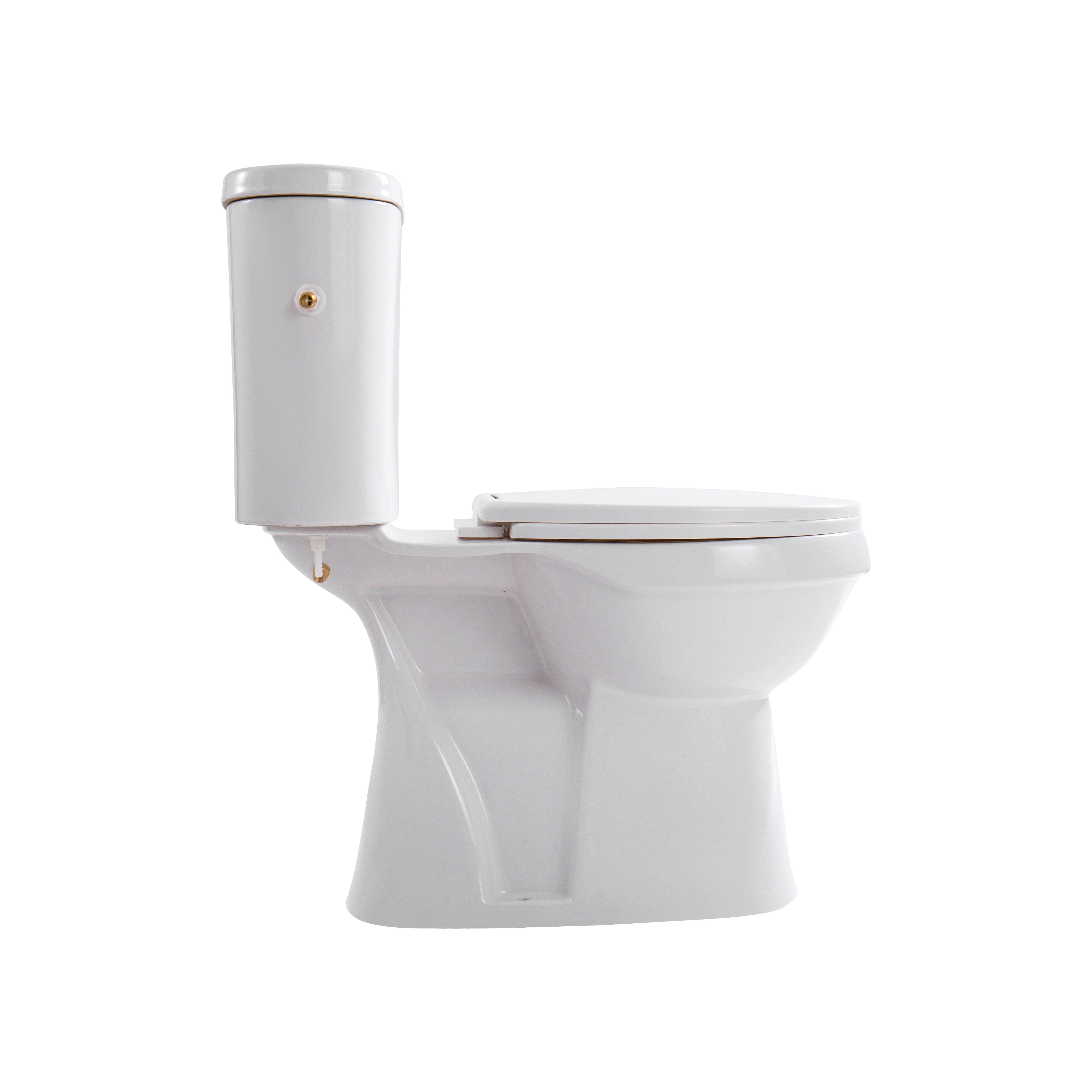 ALONI PRO5026 DUOBLOK - STAAND TOILET MET BIDET - RANDLOOS - S-TRAP - VLOERUITLAAT - MET RESERVOIR - MET SPOELMECHANISME - DUBBELE SPOELFUNCTIE 4/6L - MET ZITTING - SOFTCLOSE - QUICK RELEASE - 40X79X65 CM - WIT