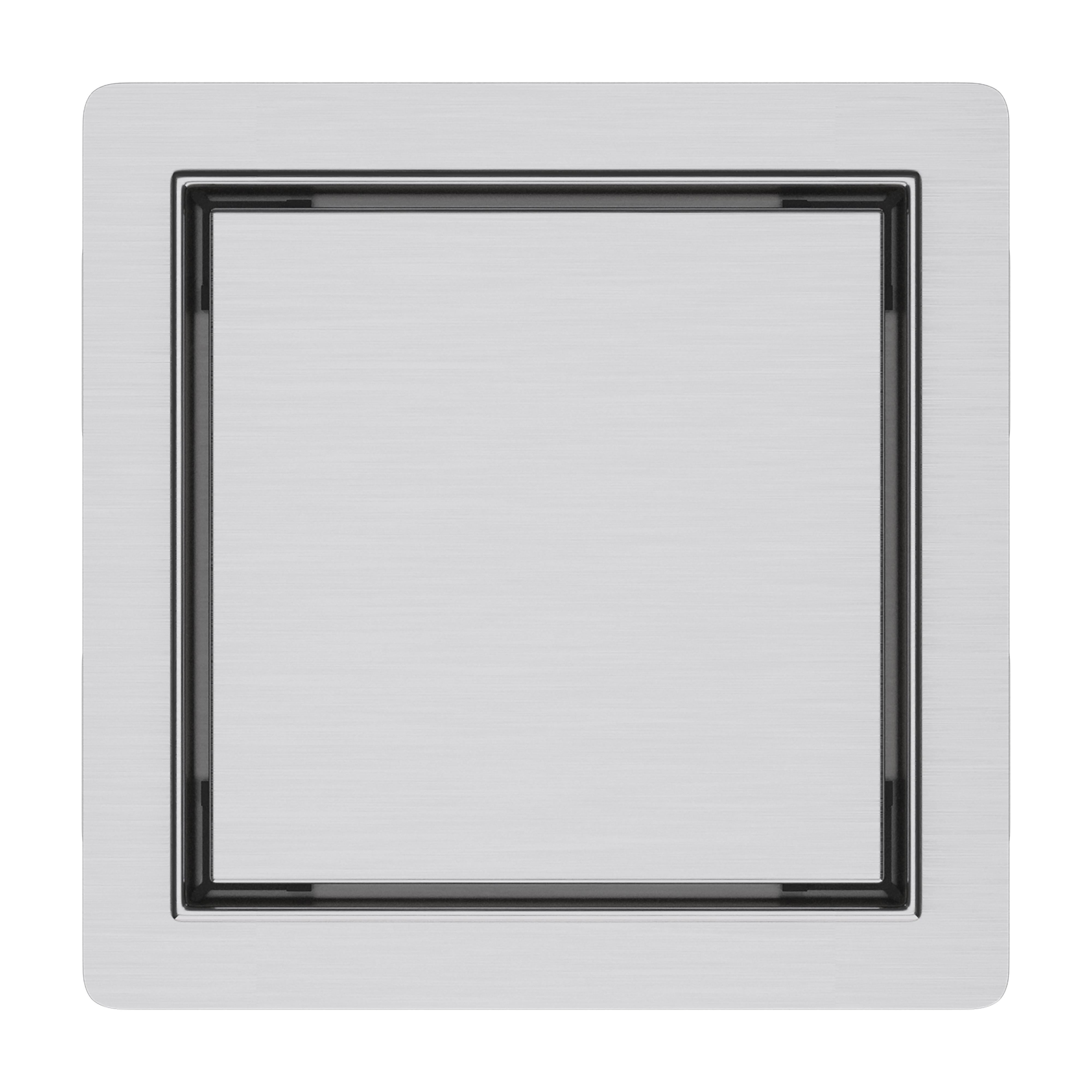 ALONI DOUCHEPUT - MET TEGELROOSTER - 15X15CM - GEBORSTELD RVS