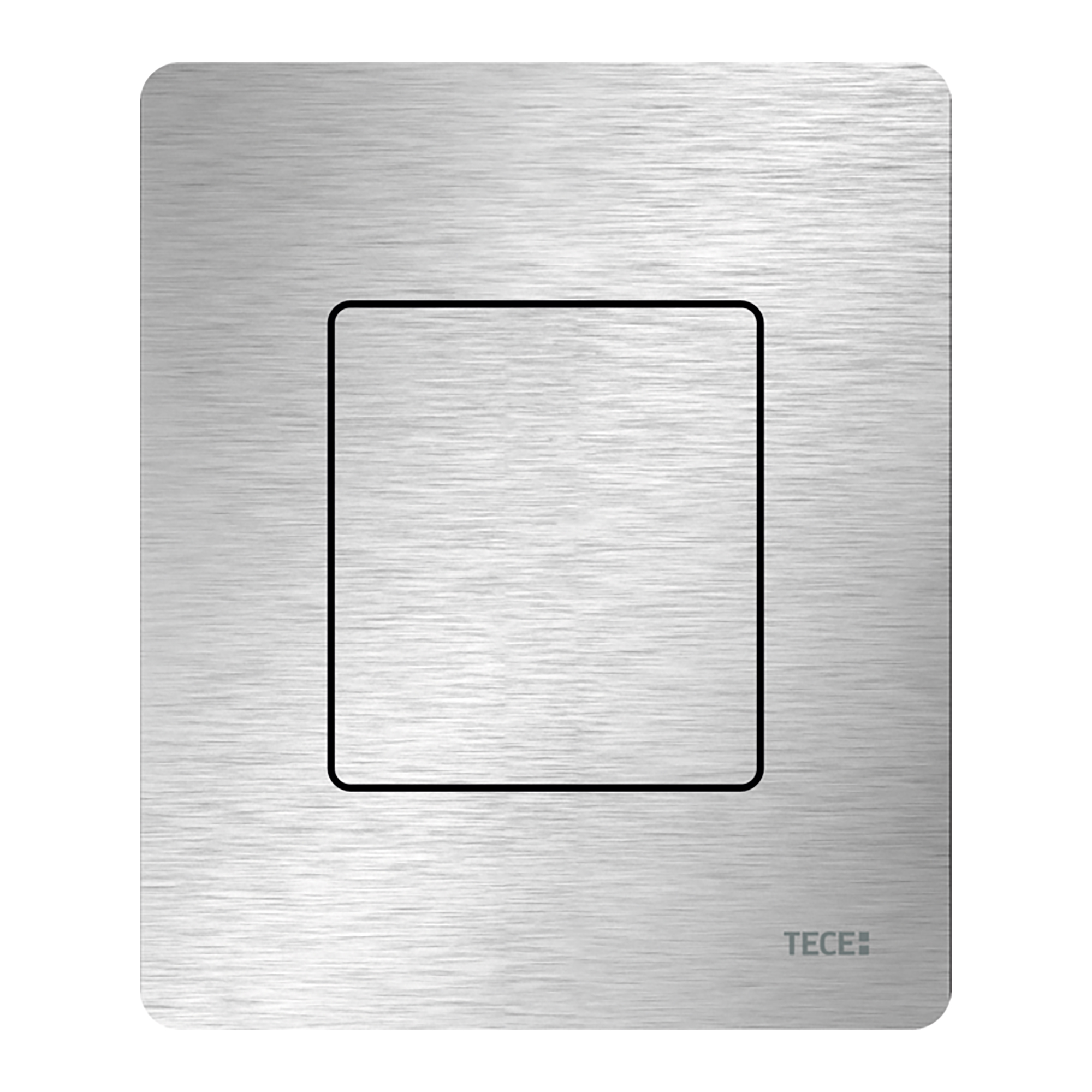 TECESOLID URINOIRBEDIENINGSPLAAT INCL. CARTOUCHE - GEBORSTELD RVS (MET ANTI-VINGERPRINT)