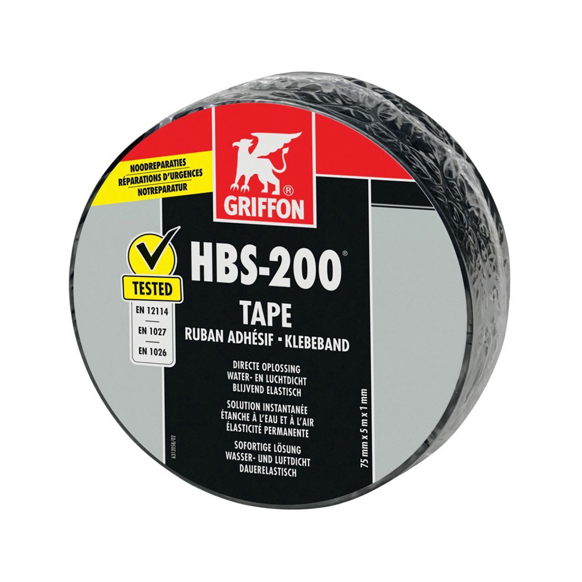 6312056-HBS-200 tape rol 7,5 cm x 5 m 6312056