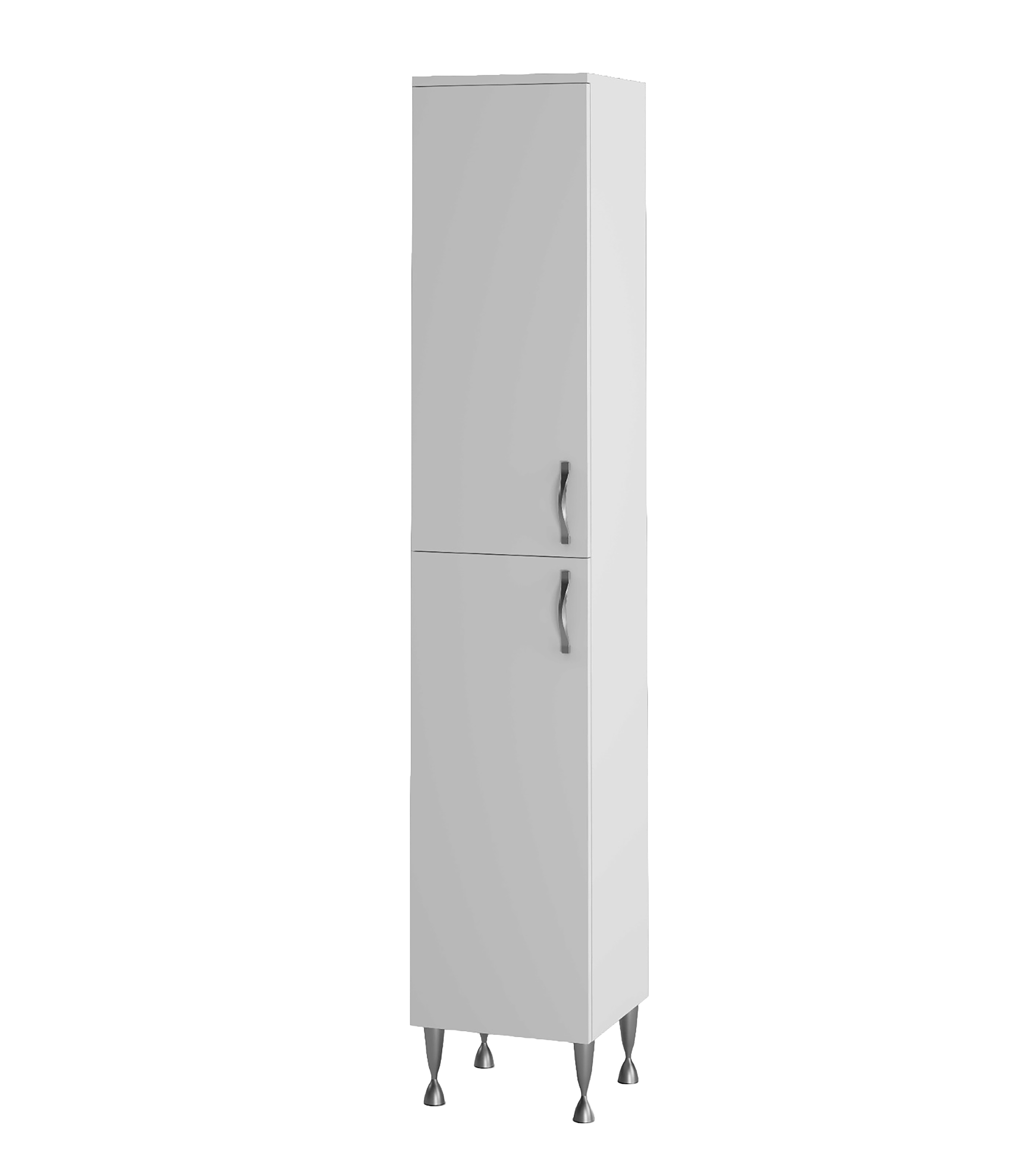 ALONI ALECO KOLOMKAST - LINKS - STAAND - 2 DEUREN - 35X190X35CM - WIT