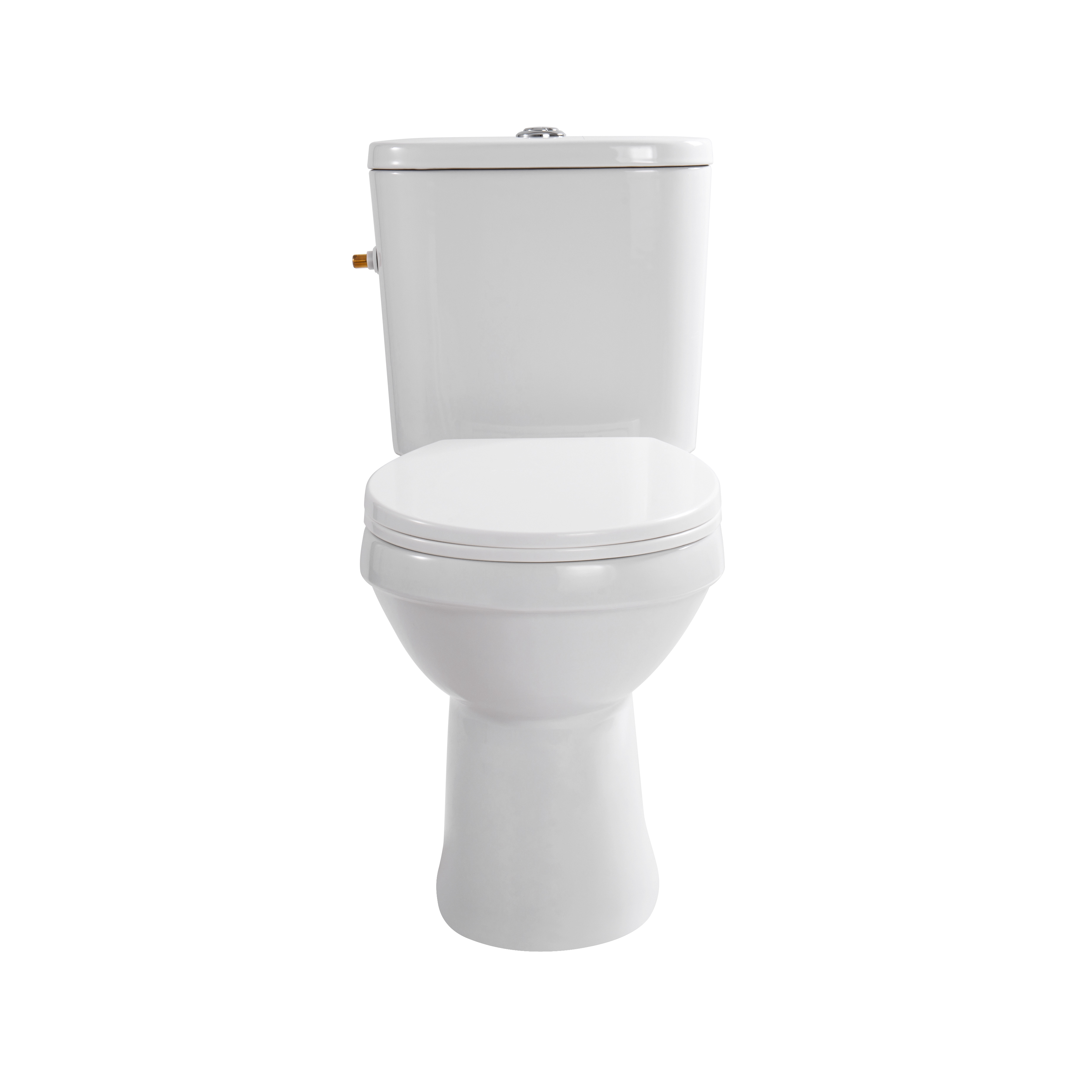 ALONI PRO5027 DUOBLOK - STAAND TOILET MET BIDET - RANDLOOS - P-TRAP - MUURUITLAAT - MET RESERVOIR - MET SPOELMECHANISME - DUBBELE SPOELFUNCTIE 4/6L - MET ZITTING - SOFTCLOSE - QUICK RELEASE - 40X79X65 CM - WIT