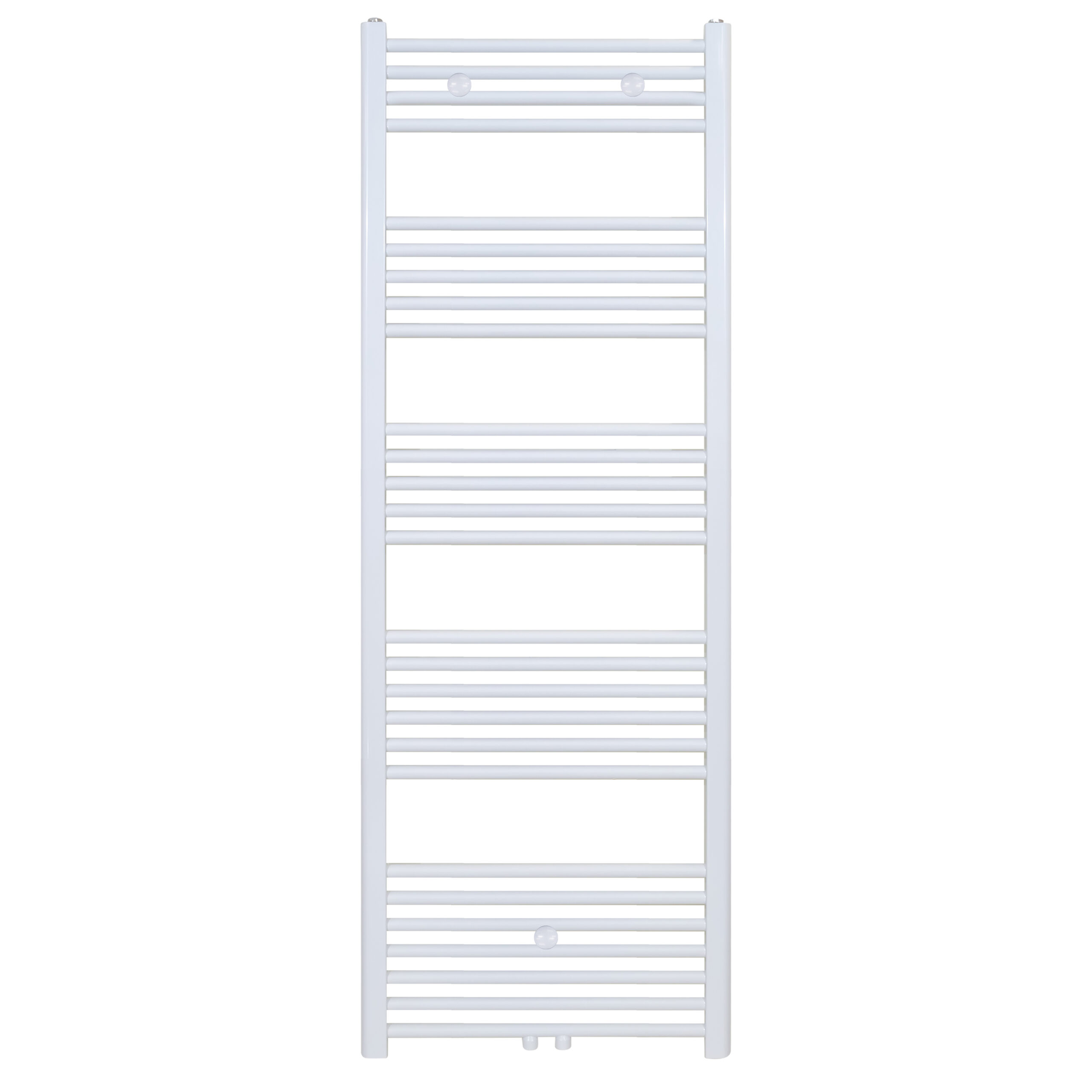 BELRAD HANDDOEKDROGER - LINKS-RECHTS/MIDDENAANSLUITING - 614 WATT - 1600X400CM - GLANZEND WIT