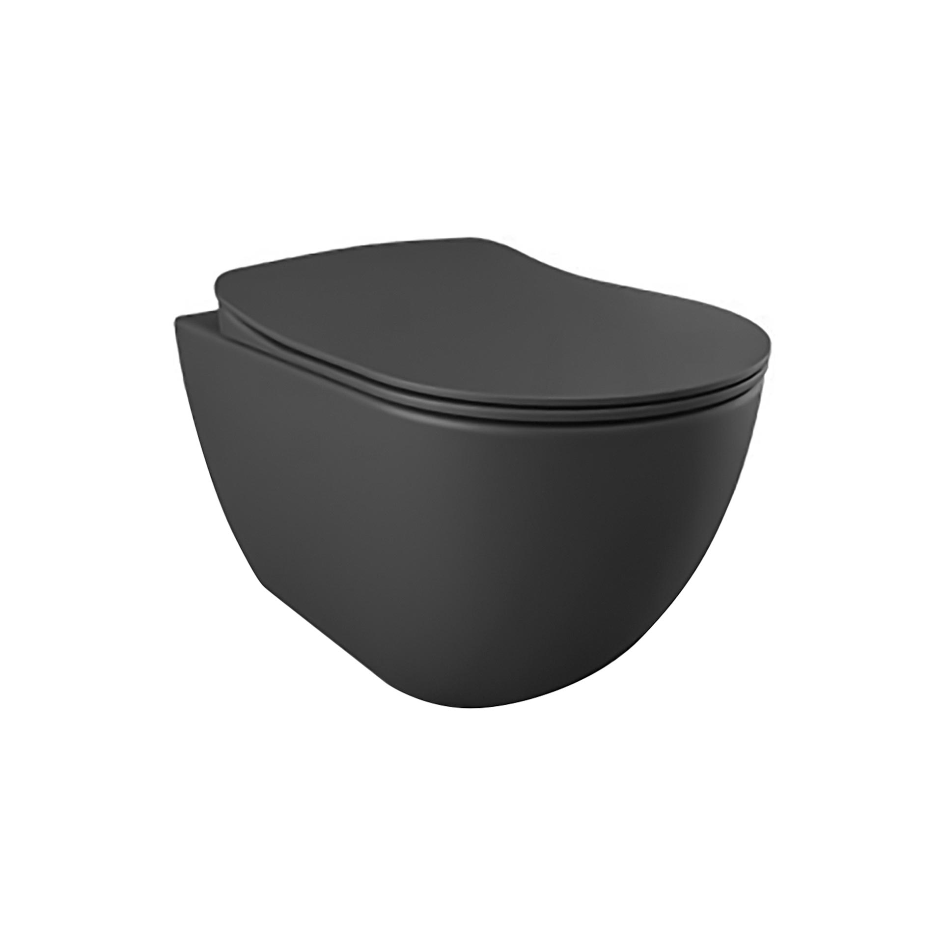 CREAVIT FREE HANGTOILET MET BIDET  - RANDLOOS - ZONDER ZITTING - MAT ANTRACIET