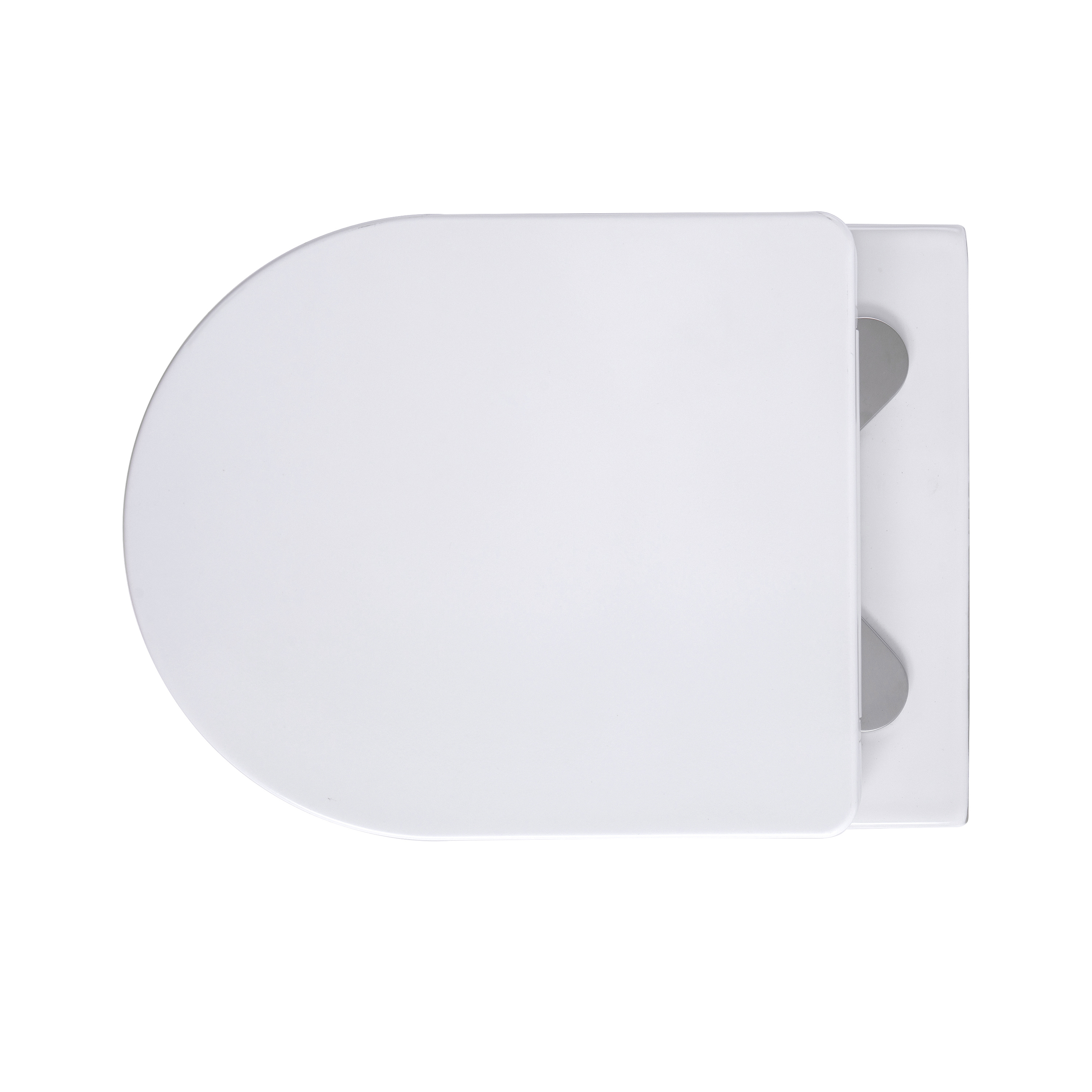 ALONI PRO HANGTOILET - RANDLOOS - MET ZITTING - DUROPLAST - SOFT CLOSE - QUICK RELEASE - COMPACT 49 CM - 36X25X49 CM - GLANZEND WIT