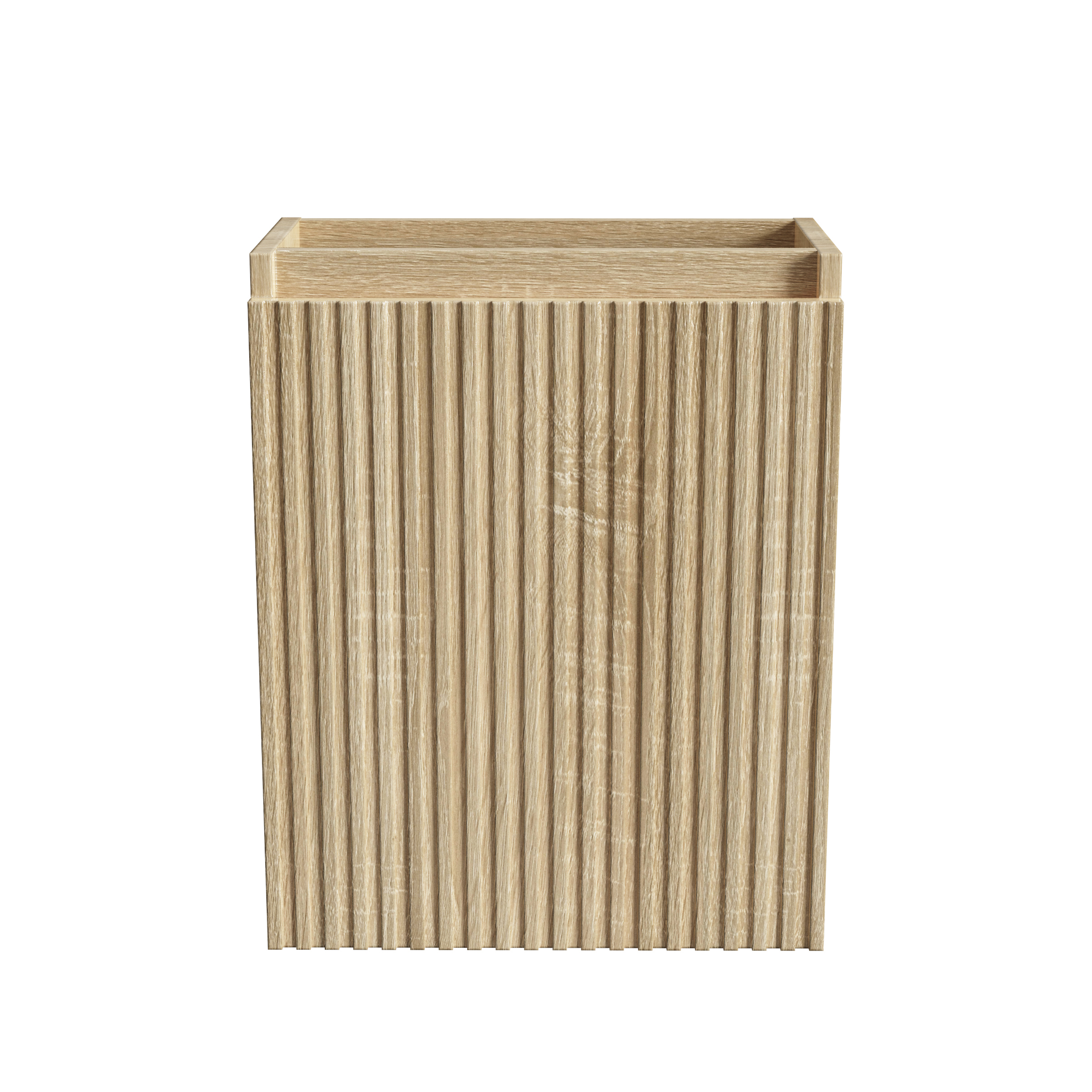 ALONI MIKARO TOILETMEUBELONDERKAST - 1 DEUR - OMKEERBAAR - GREEPLOOS - SOFT CLOSE - 40X50X22,3 CM - LICHT EIKEN