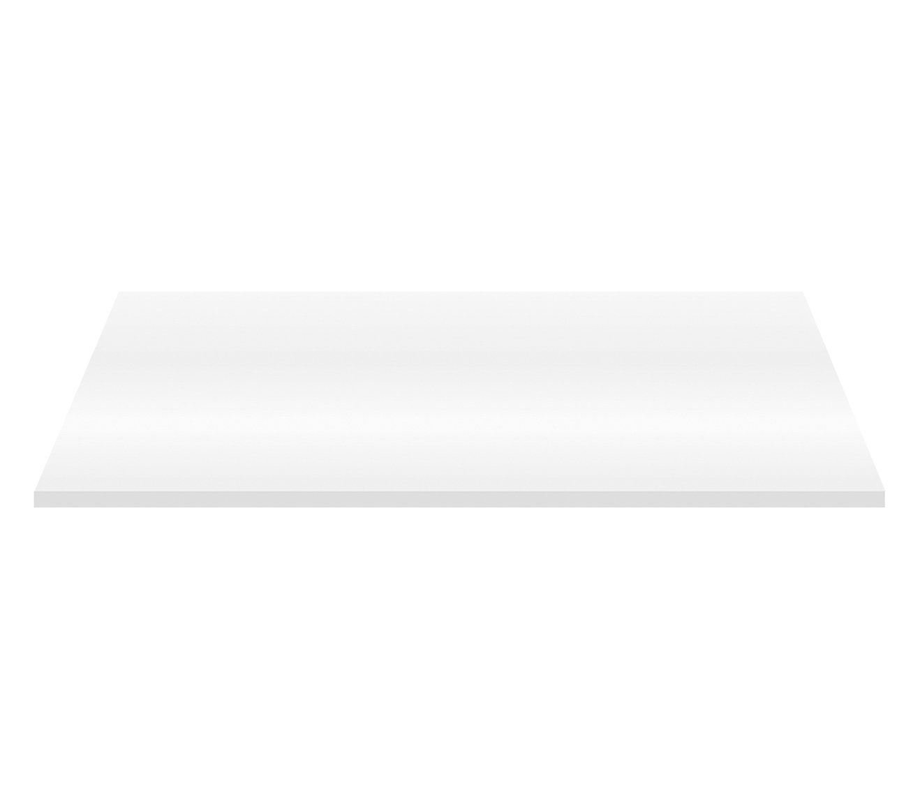 ALONI WASTAFELTABLET MDF (152.4X45.5X2.6 CM) - GLANZEND WIT
