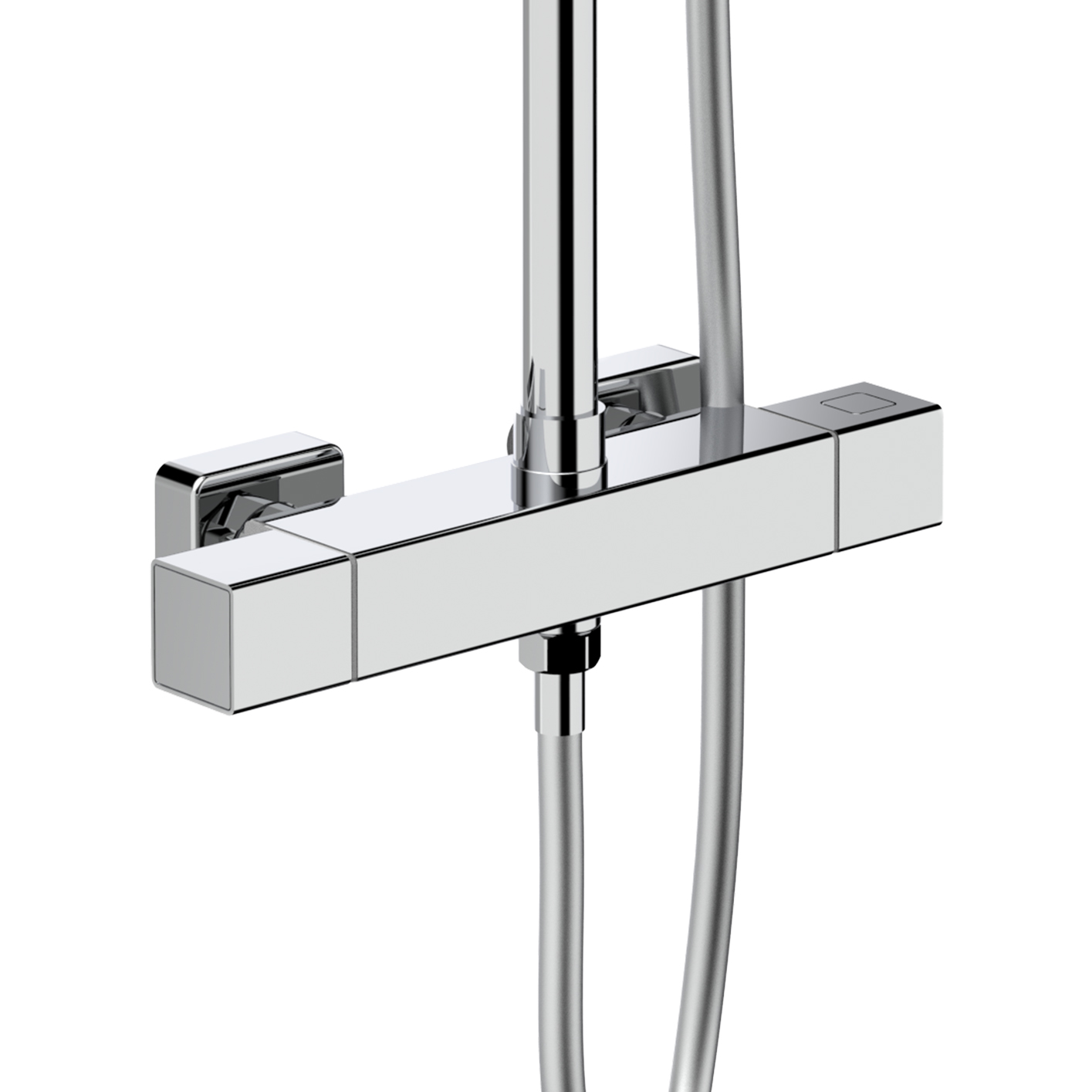 ALONI OPTIMA QUADRO REGENDOUCHESET - THERMOSTATISCH - OPBOUW - COOL TOUCH - BELGAQUA - CHROOM