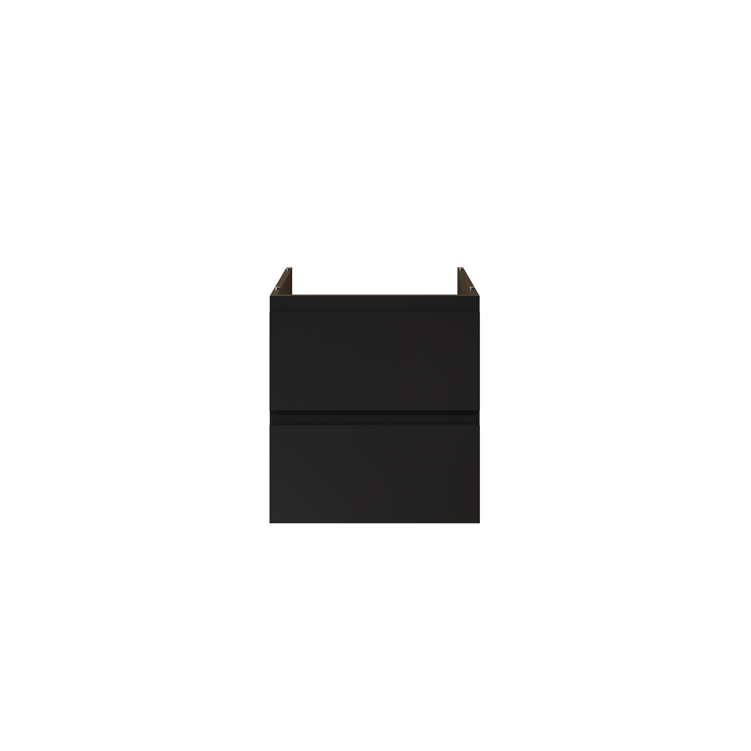 ALONI SALLY XL WASTAFELONDERKAST - 2 LADES - SOFTCLOSE - GREEPLOOS - 56X60X45,3 CM - MAT ZWART