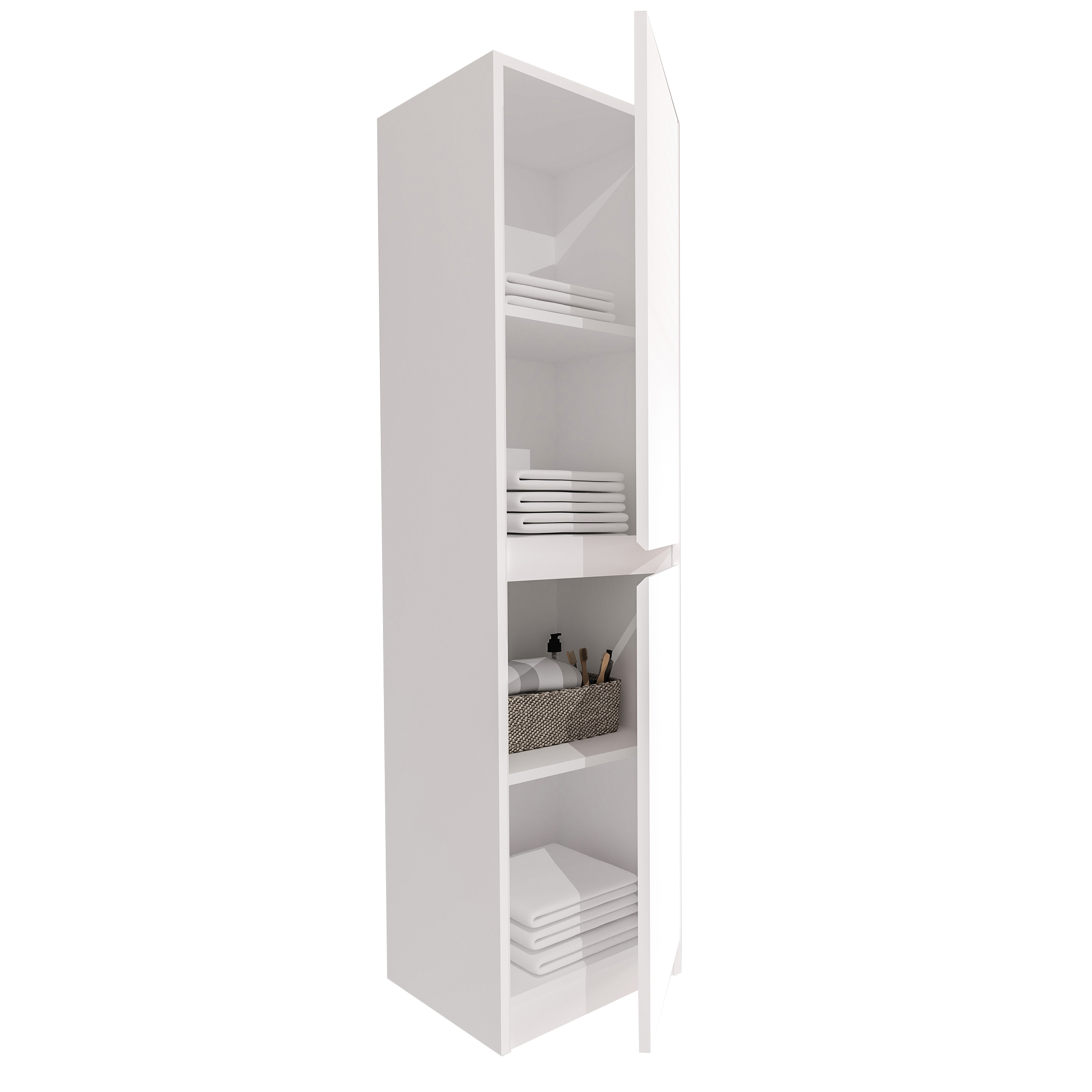 JUPITER KOLOMKAST (135CM) - MAT WIT