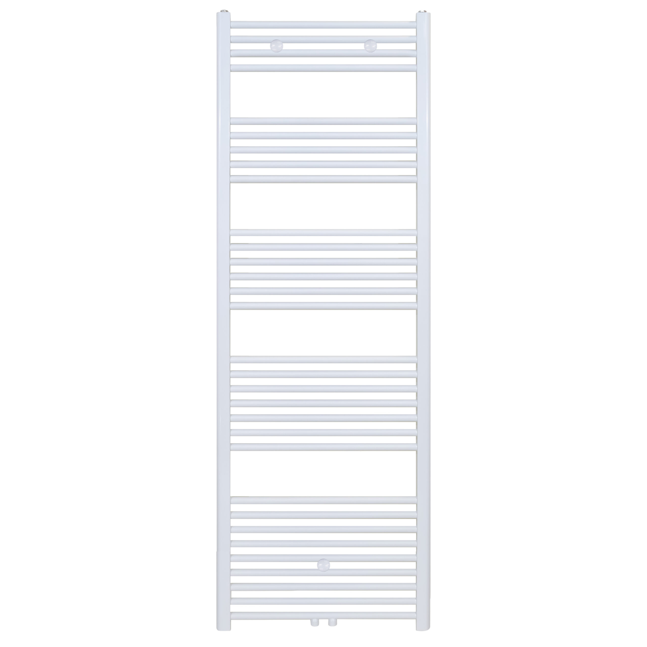 BELRAD HANDDOEKDROGER - LINKS-RECHTS/MIDDENAANSLUITING - 821 WATT - 1800X500CM - GLANZEND WIT