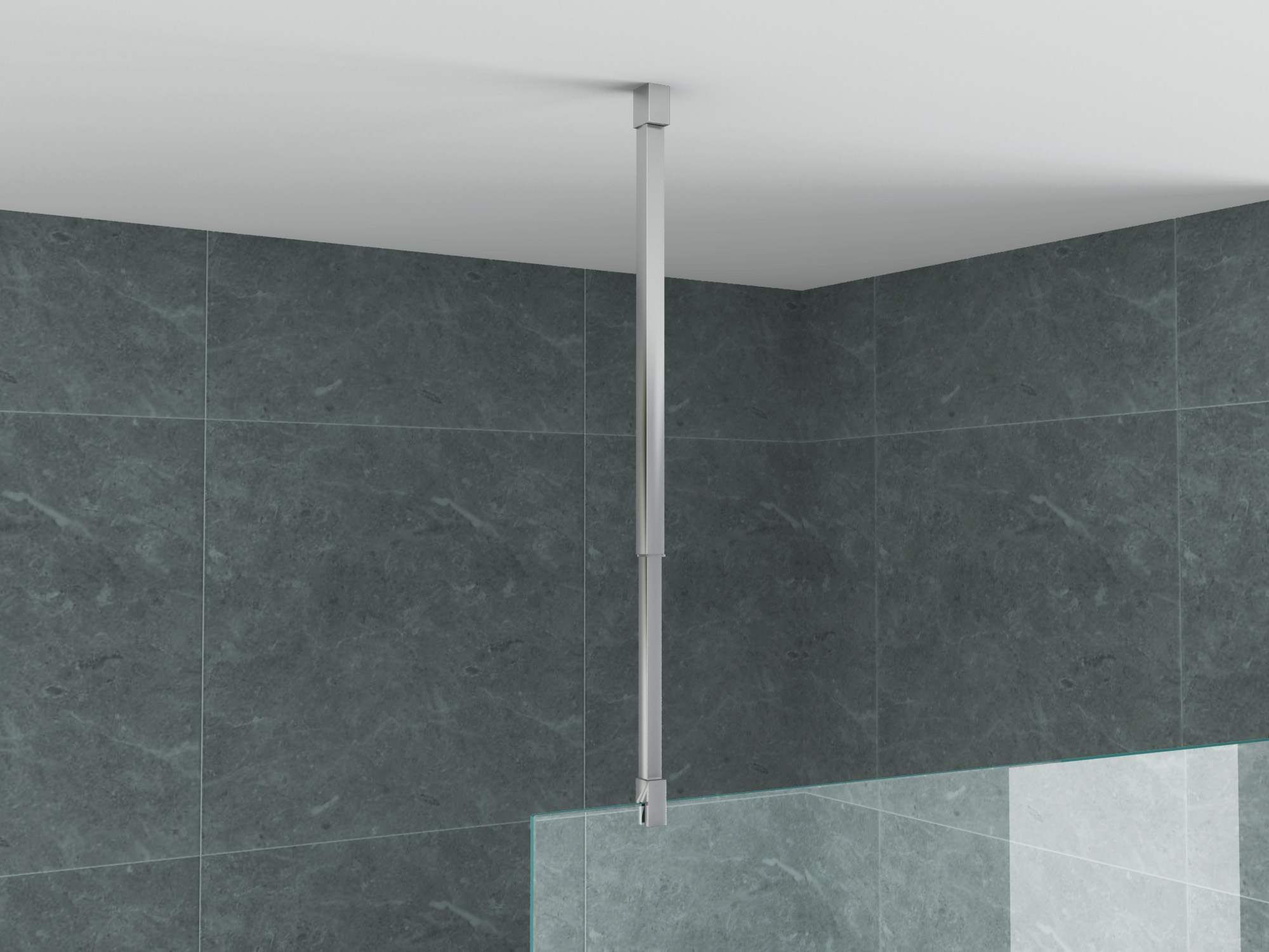 ALONI CEILING SUPPORT - ADJUSTABLE - 43-80 CM - CHROME