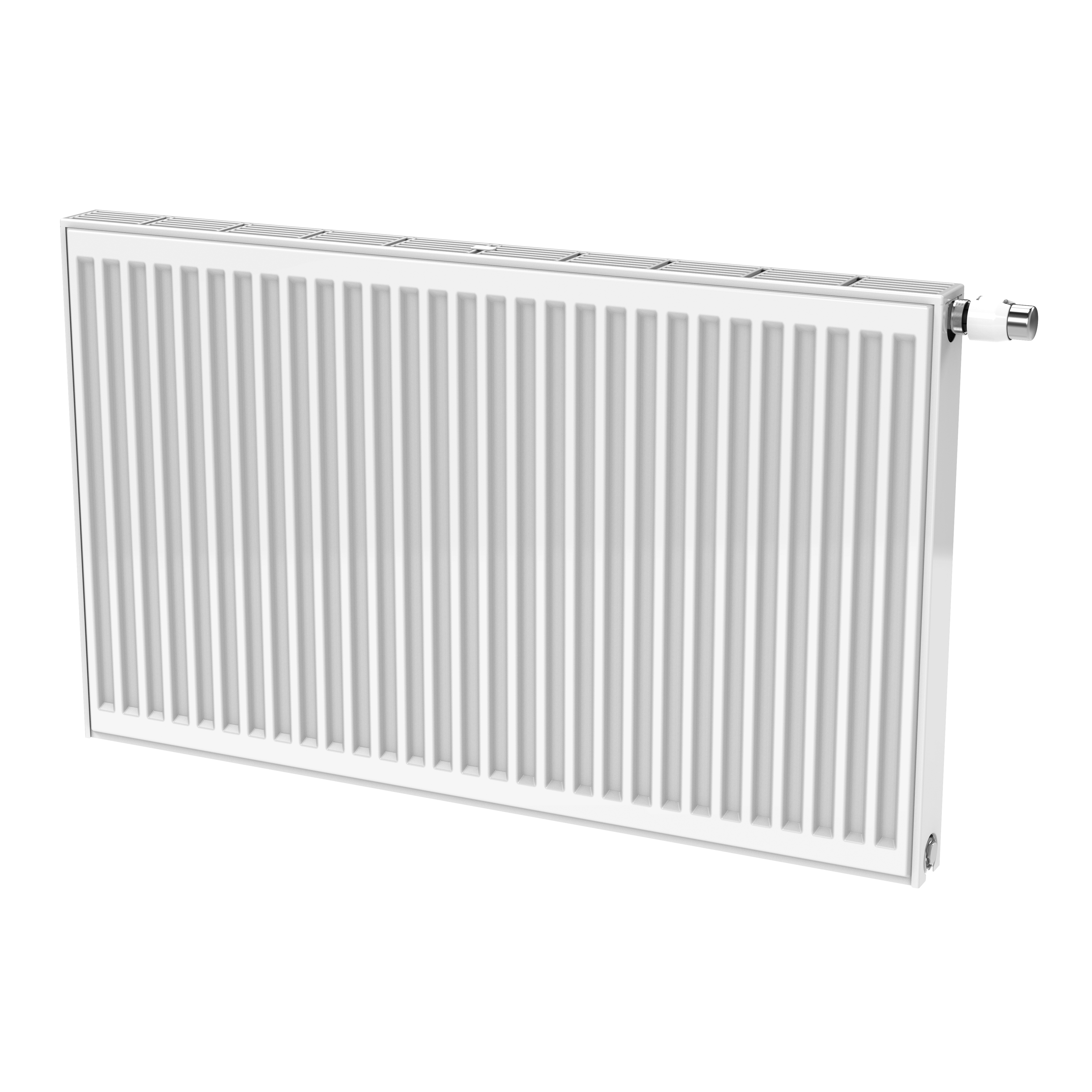 STELRAD NOVELLO PANEELRADIATOR - T33 - 8 AANSLUITINGEN - 300X1000MM - 1349W - GLANZEND WIT