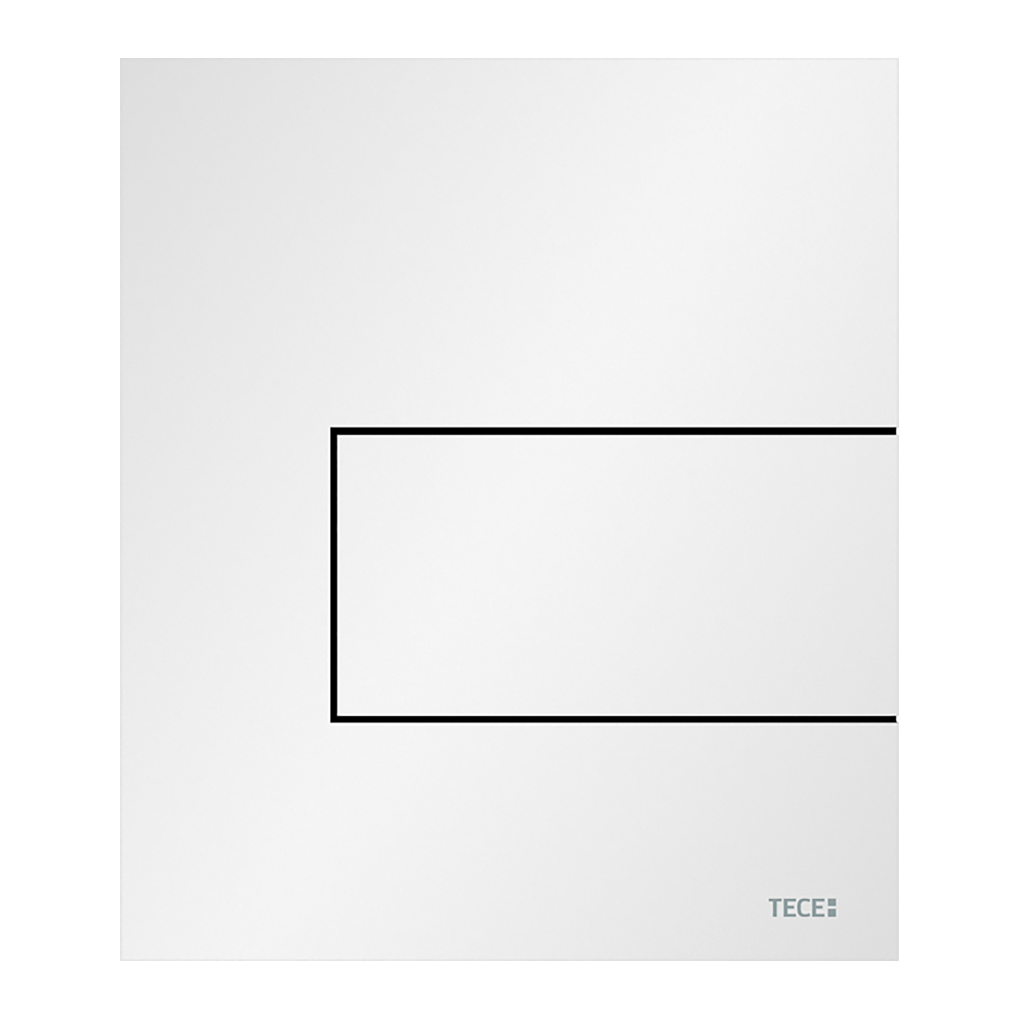 TECESQUARE URINOIR-BEDIENINGSPLAAT VAN METAAL INCL. CARTOUCHE - MAT WIT