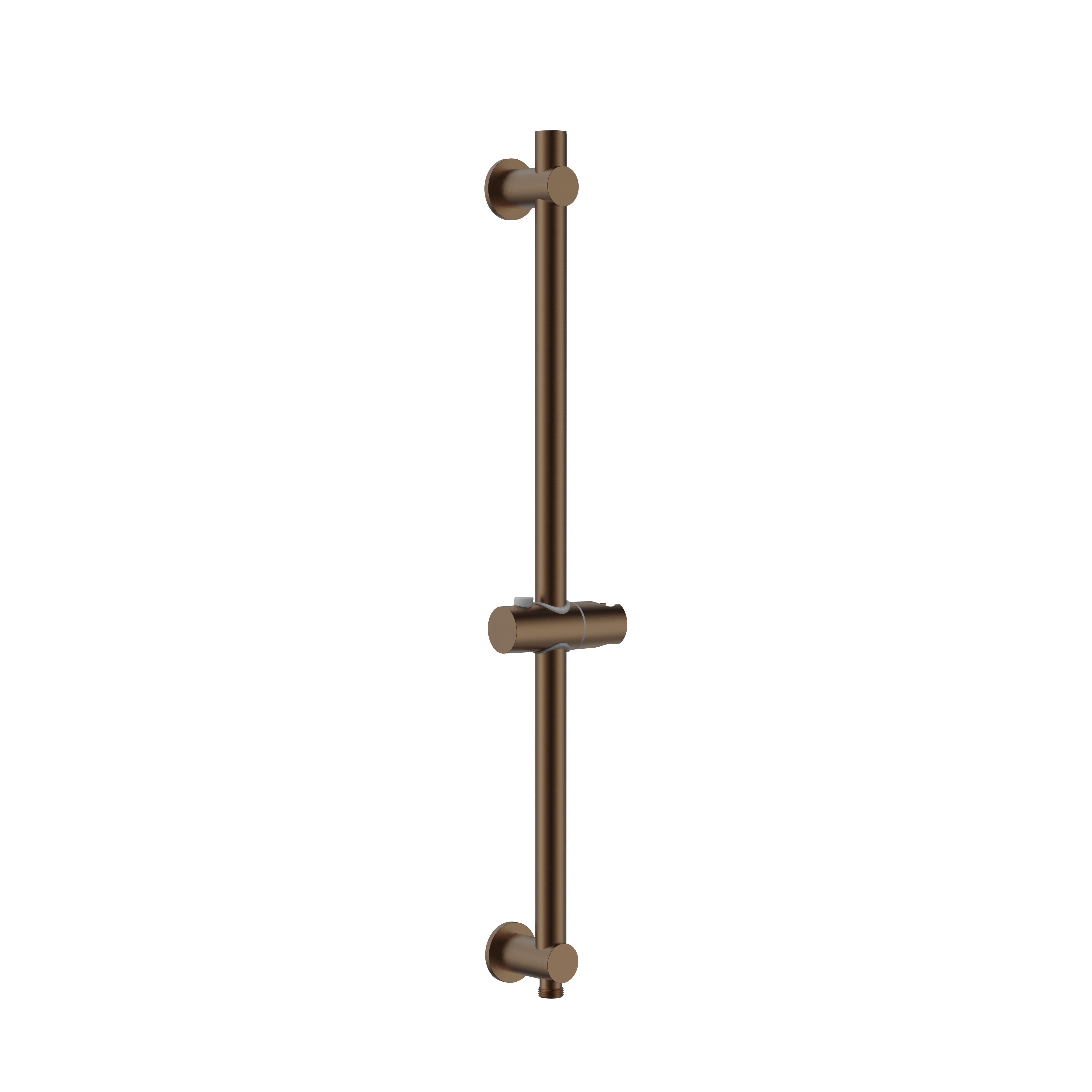 UNIFORMA DOUCHEGLIJSTANG - MET WATERAANSLUITING - 69 CM - BRUIN BRONS (PVD)